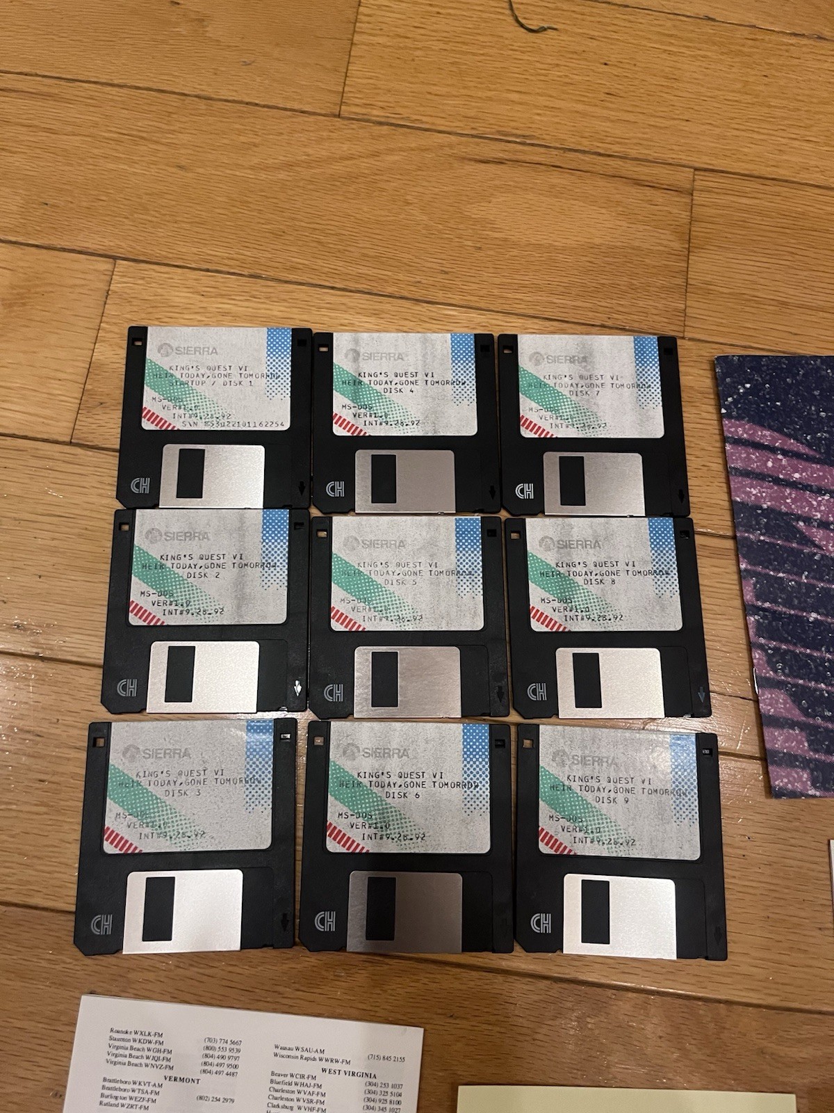 King’s Quest VI: Heir today, gone tomorrow 3.5″ MS-DOS PC Game Rare Red Version