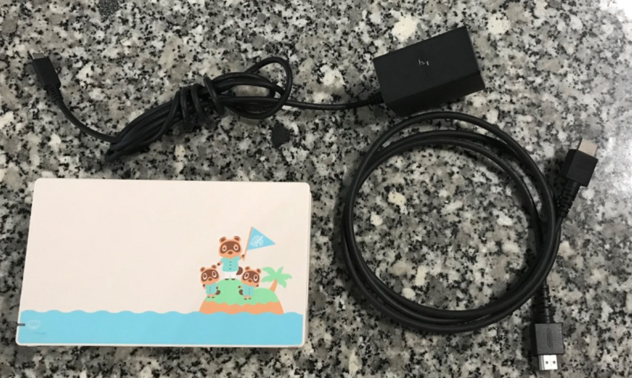 Official Animal Crossing CHARGING/TV DOCK SET [Nintendo Switch] GOOD CONDITION