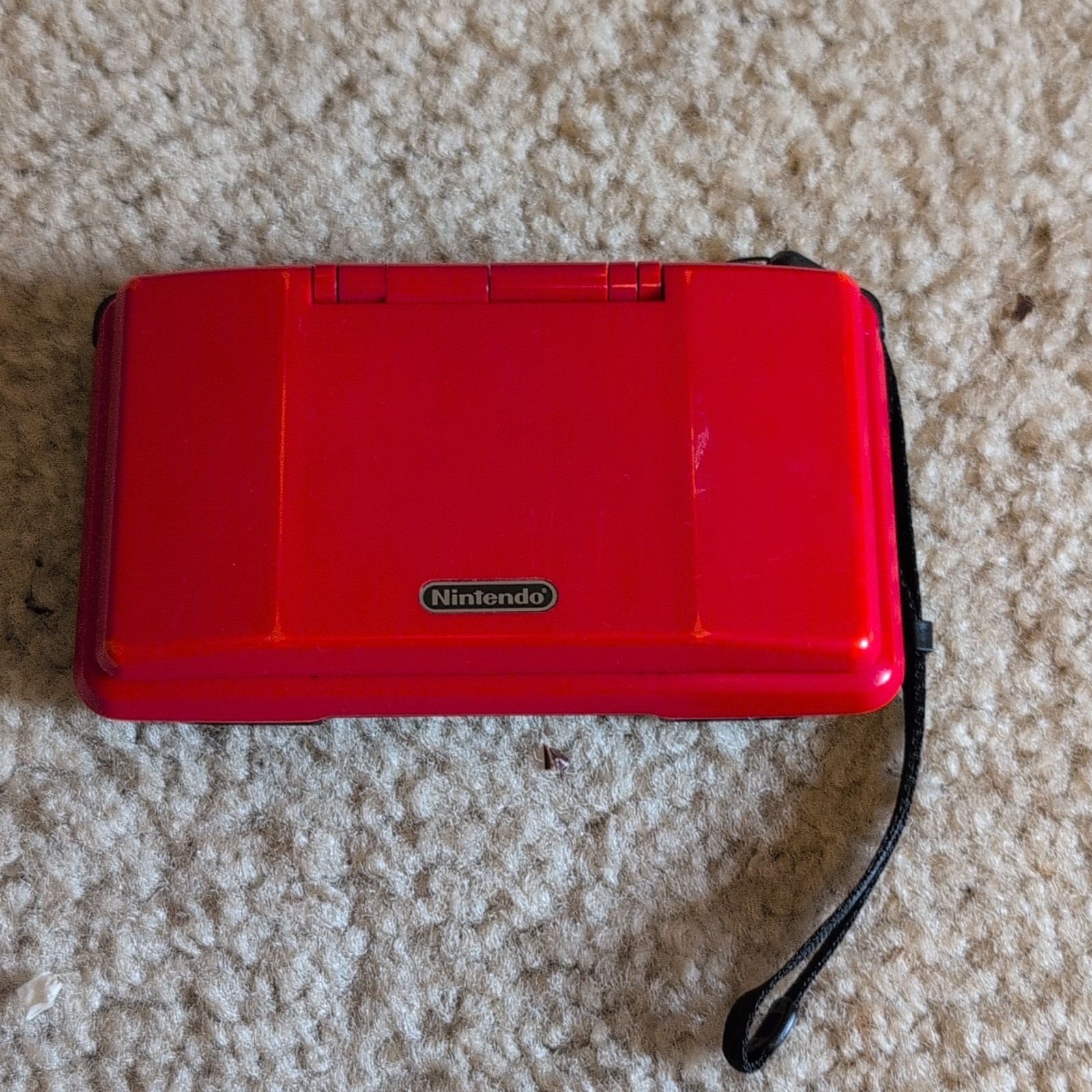 Nintendo DS Red/Black Tested And Working With Stylus, NO CHARGER