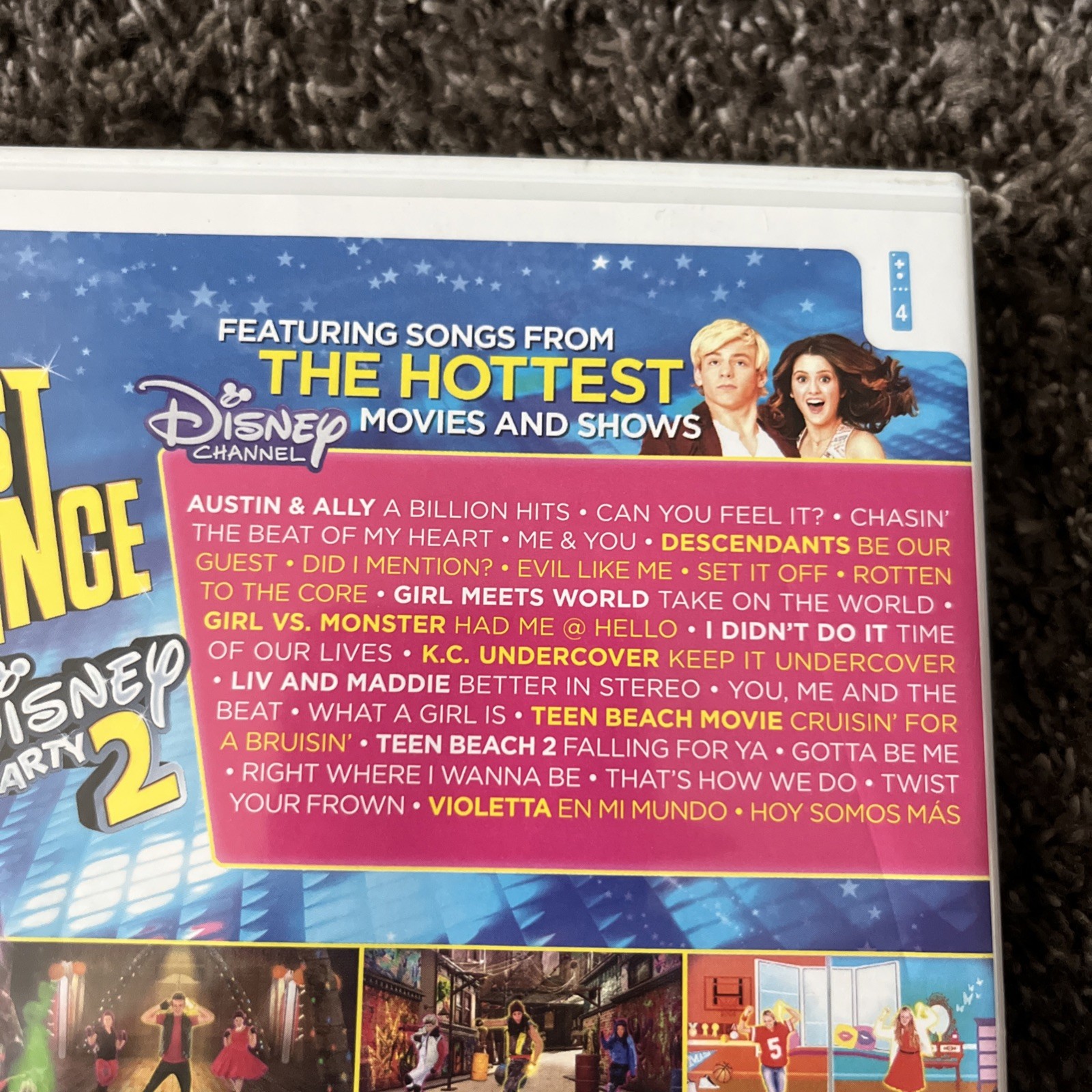 Just Dance: Disney Party 2 (Nintendo Wii, 2015) Complete Tested & Working