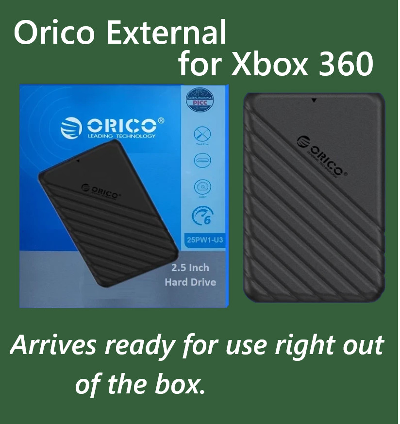 Xbox 360 1tb 500GB Option External Hard Drive (for all models)Orico Gaming Drive