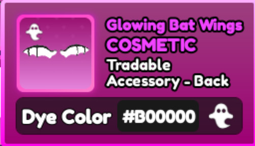 World Zero WZ – COSMETICS – #B00000 (GHOST) – BACK