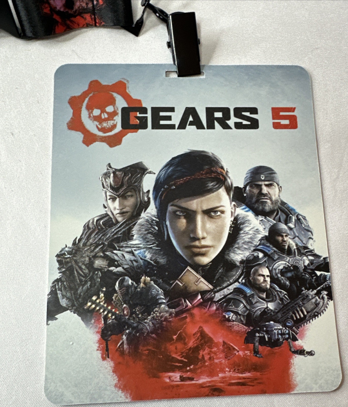 Gears Of War 5 Promo Box Pin + Coin + Lanyard + Art Card Promotional Xbox One