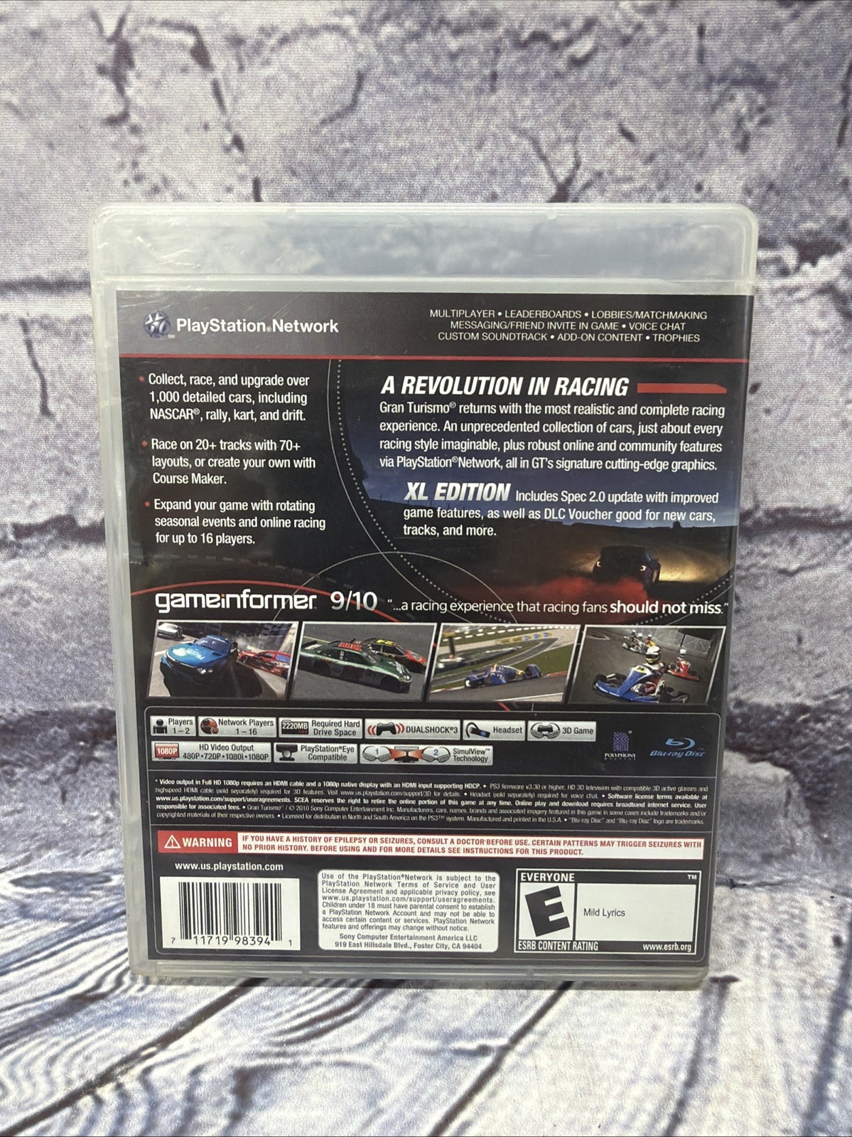 Gran Turismo 5 XL Edition Sony PlayStation 4 PS3 2012 CIB Complete Video Game