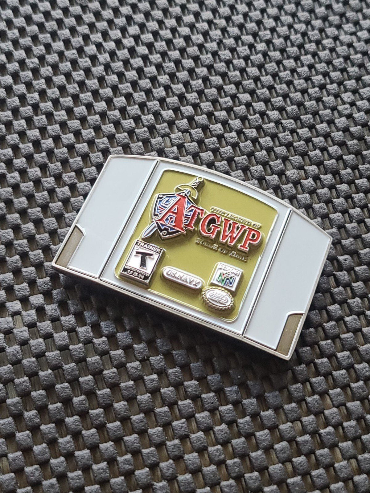 Legend of Zelda Ocarina of Time Challenge Coin Medal Nintendo 64 Promo US NAVY R