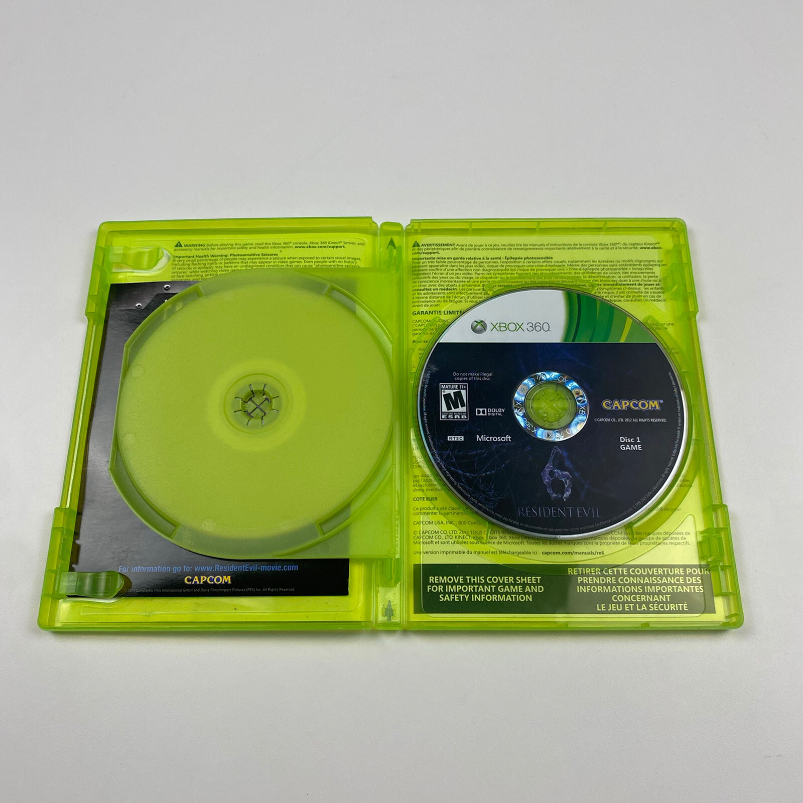 Resident Evil 5 & 6 Bundle Lot (Xbox 360, 2012) BOTH CIB W/ MANUAL & INSERT!
