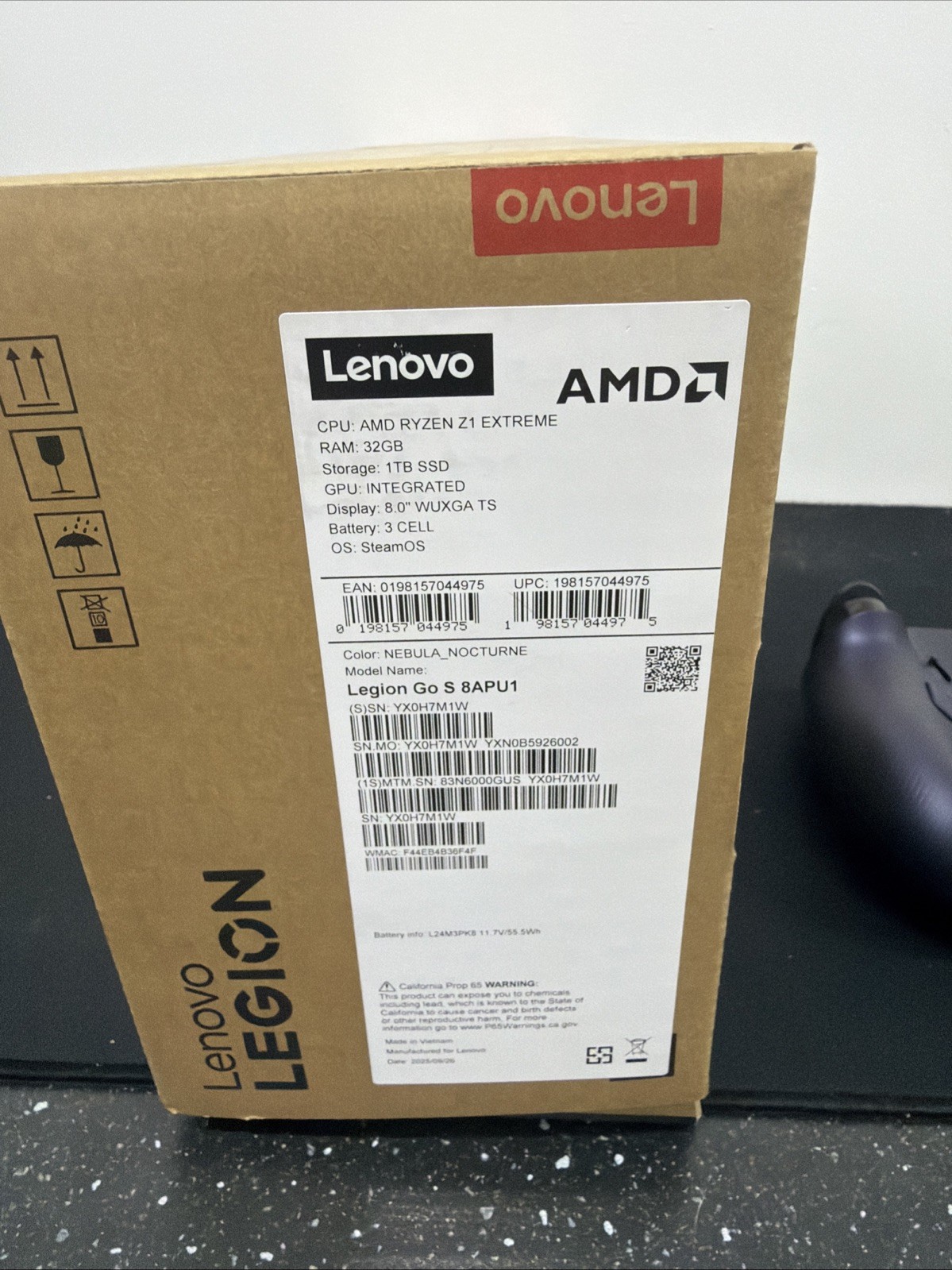 Lenovo Legion Go S Ryzen Z1 Extreme, 32GB RAM, 1TB SSD PERFECT CONDITION