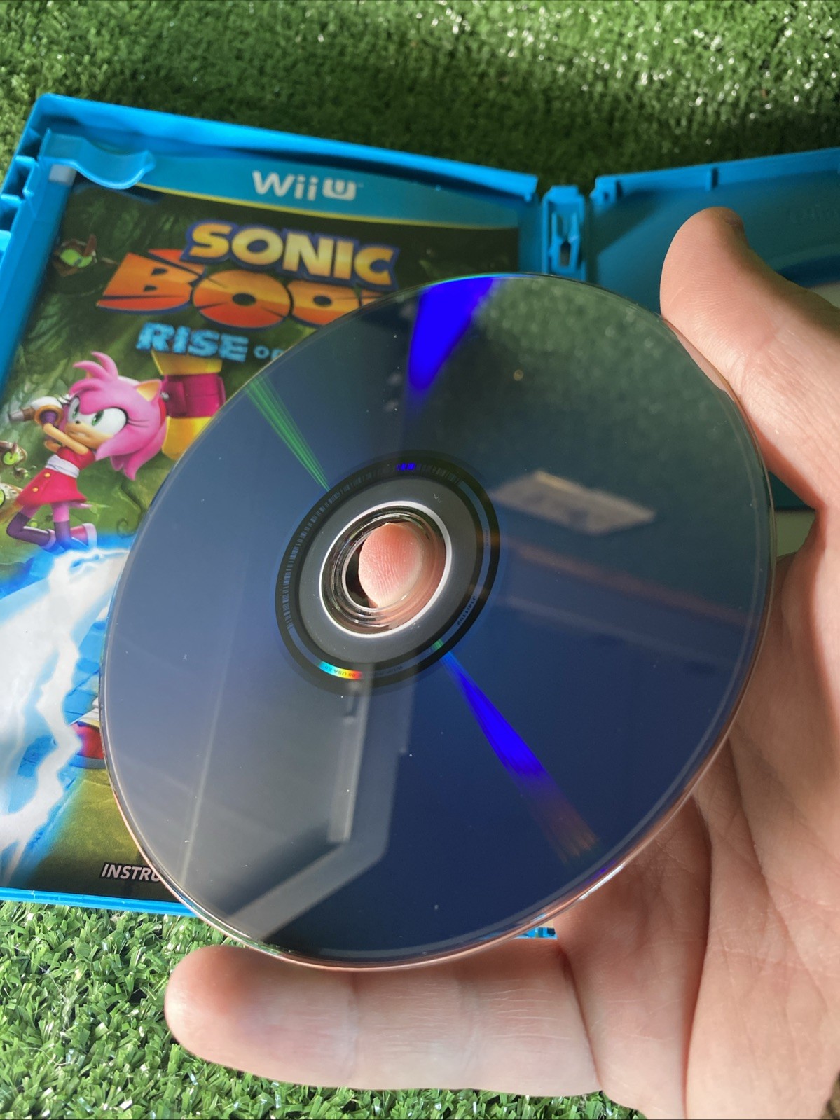 Sonic Boom: Rise of Lyric Nintendo Wii U 2014 Authentic Disc Case Tested Working