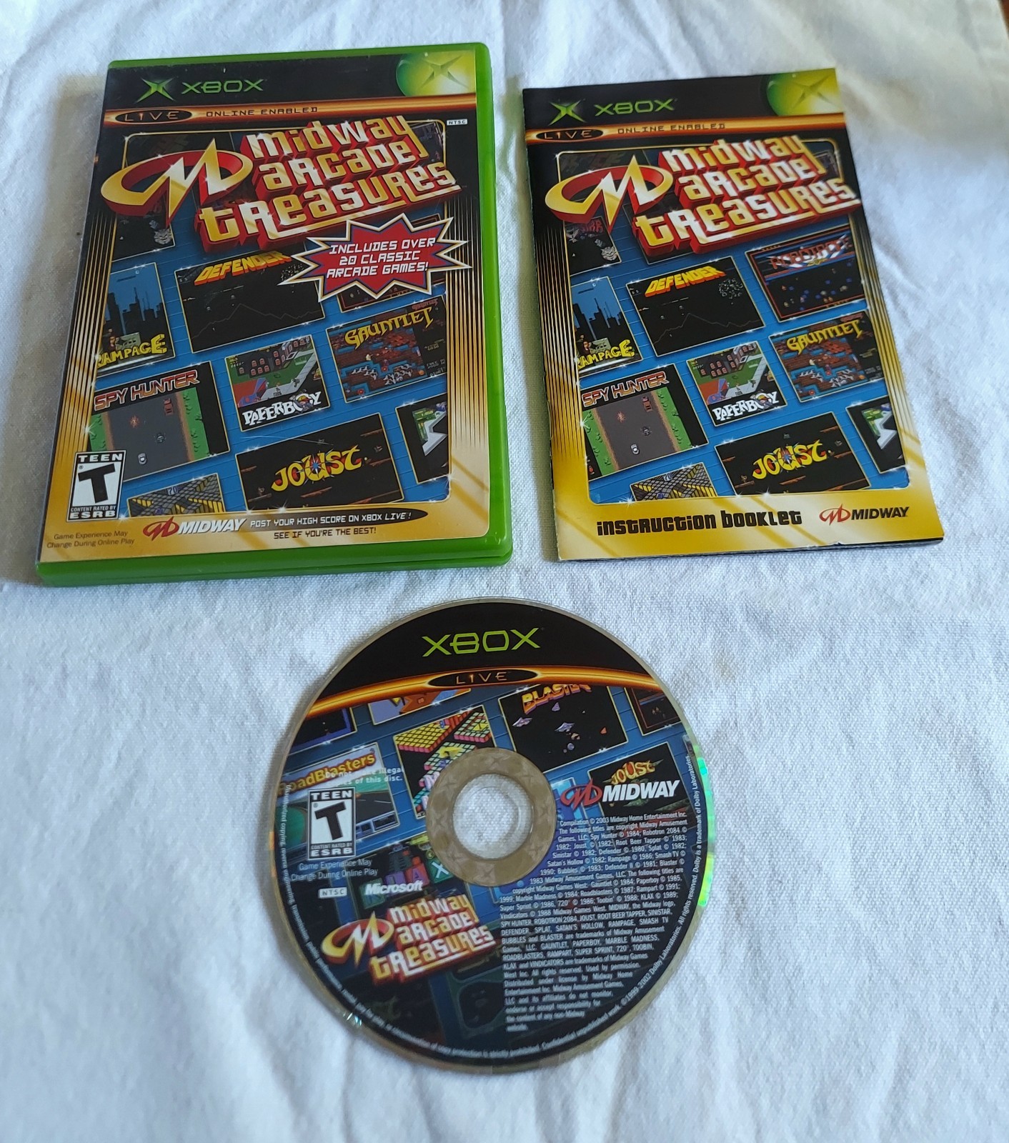 “Midway Arcade Treasures” 2003 Microsoft Xbox Complete