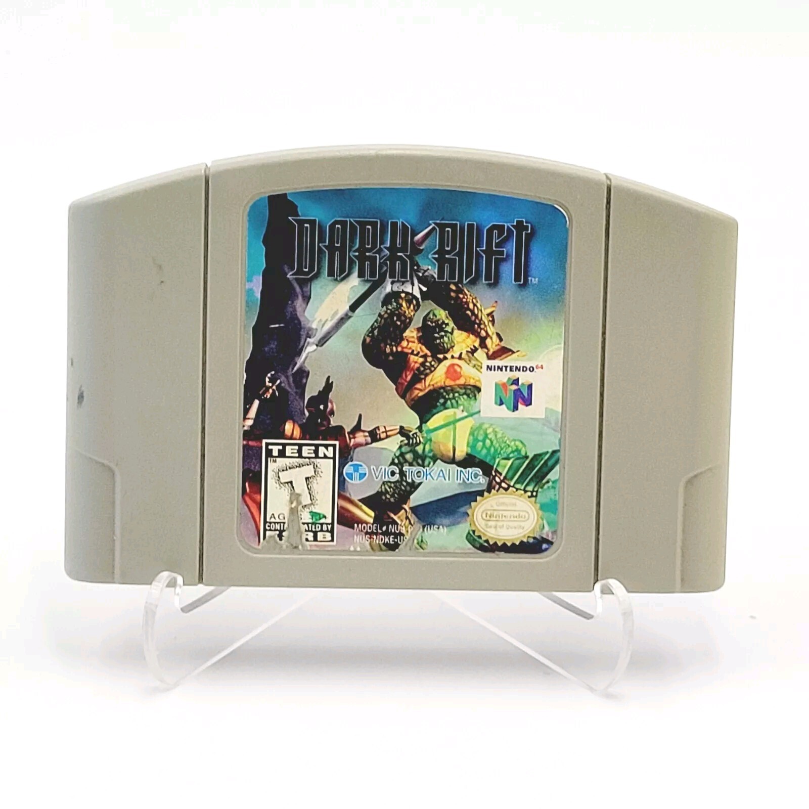 Dark Rift (Nintendo 64, 1997) N64 Authentic Cartridge Only Tested & Working