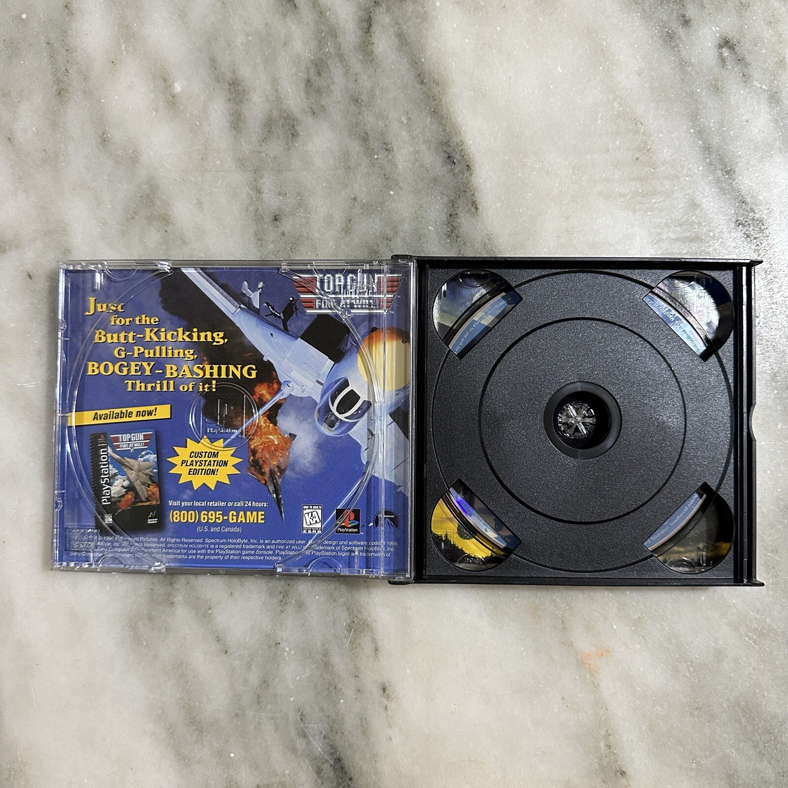 Gunship (Sony PlayStation 1, 1996) PS1 Case & Game Tested/Working