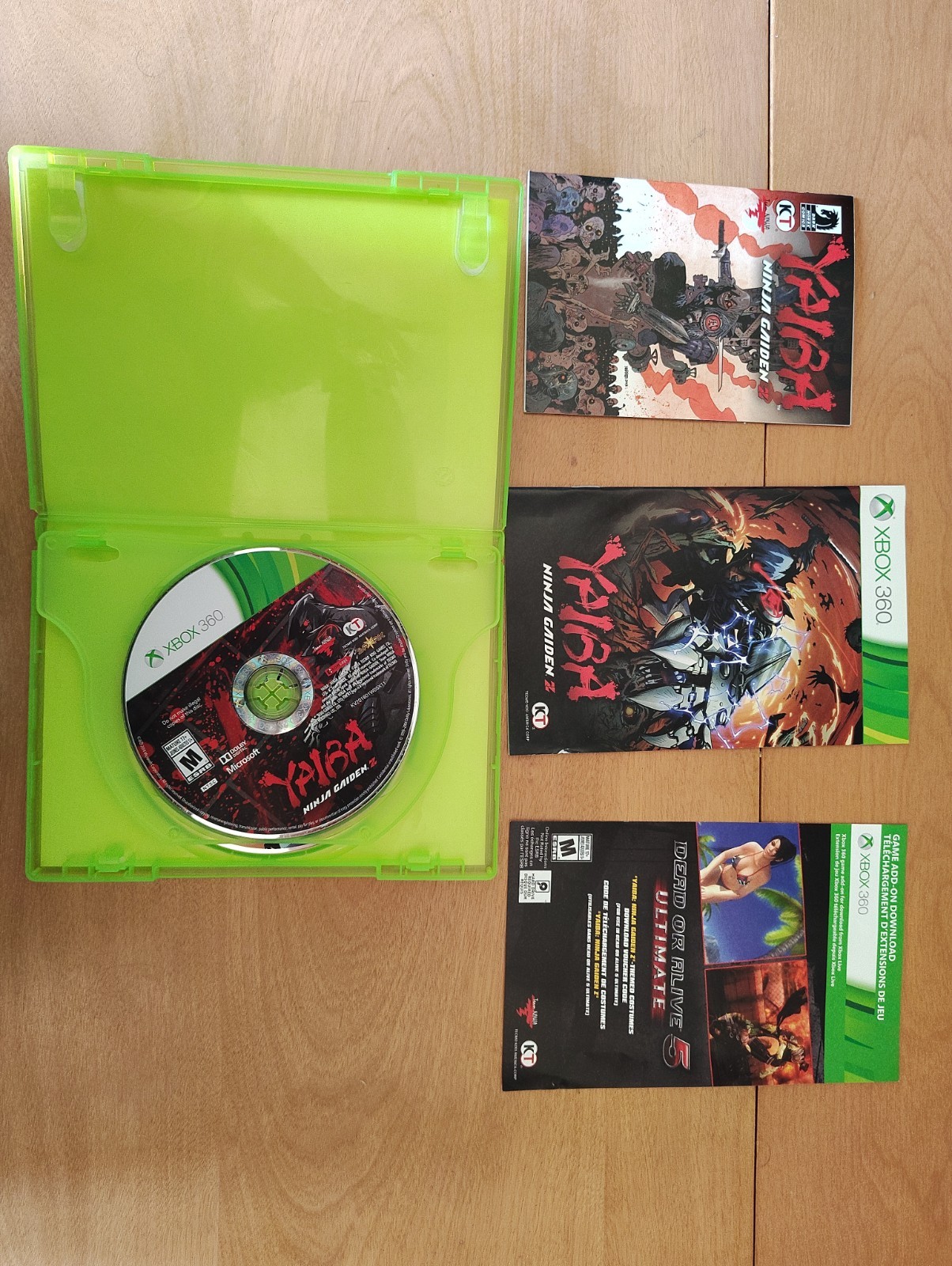 Yaiba: Ninja Gaiden Z Complete in Box with Comic and Manual Xbox 360 Soundtrack