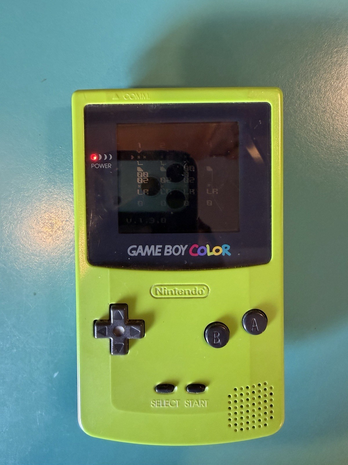 Nintendo Game Boy Color Kiwi Lime Green CGB-001 Handheld System Tested with case
