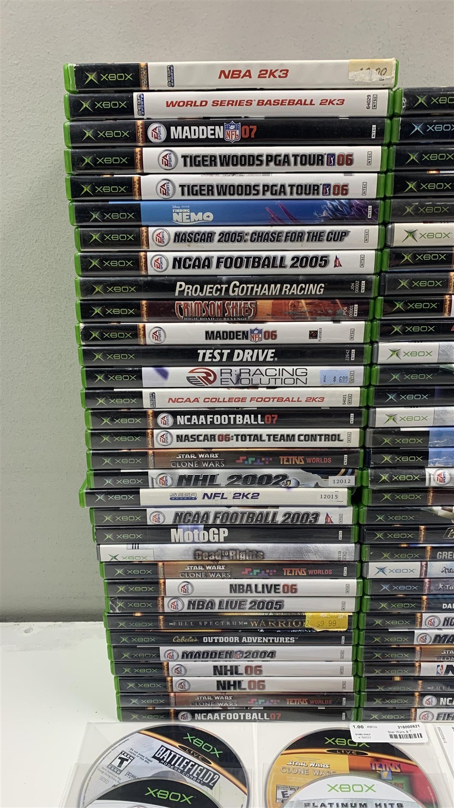 Lot of 182 Original Xbox Games Mixed Titles Bulk Wholesale Tested Working
