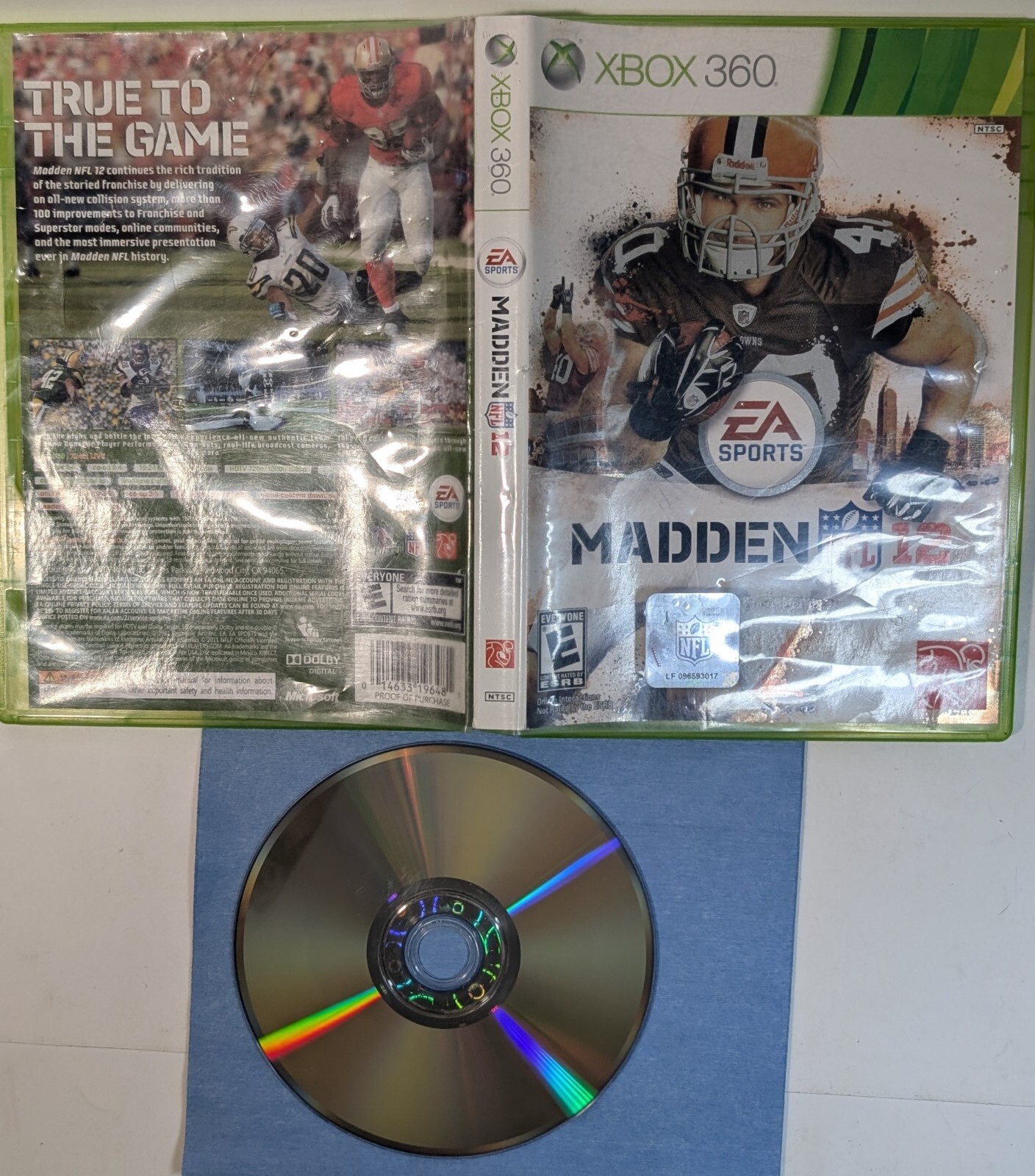 Madden NFL 12 Microsoft Xbox 360 Tested and Working