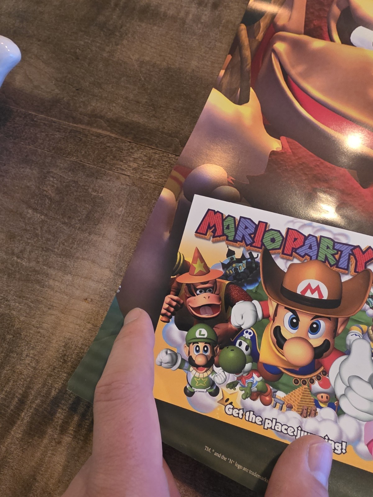 RARE Authentic Poster ( 2000) Mario Party 2 Nintendo 64 N64 Promo Store Display