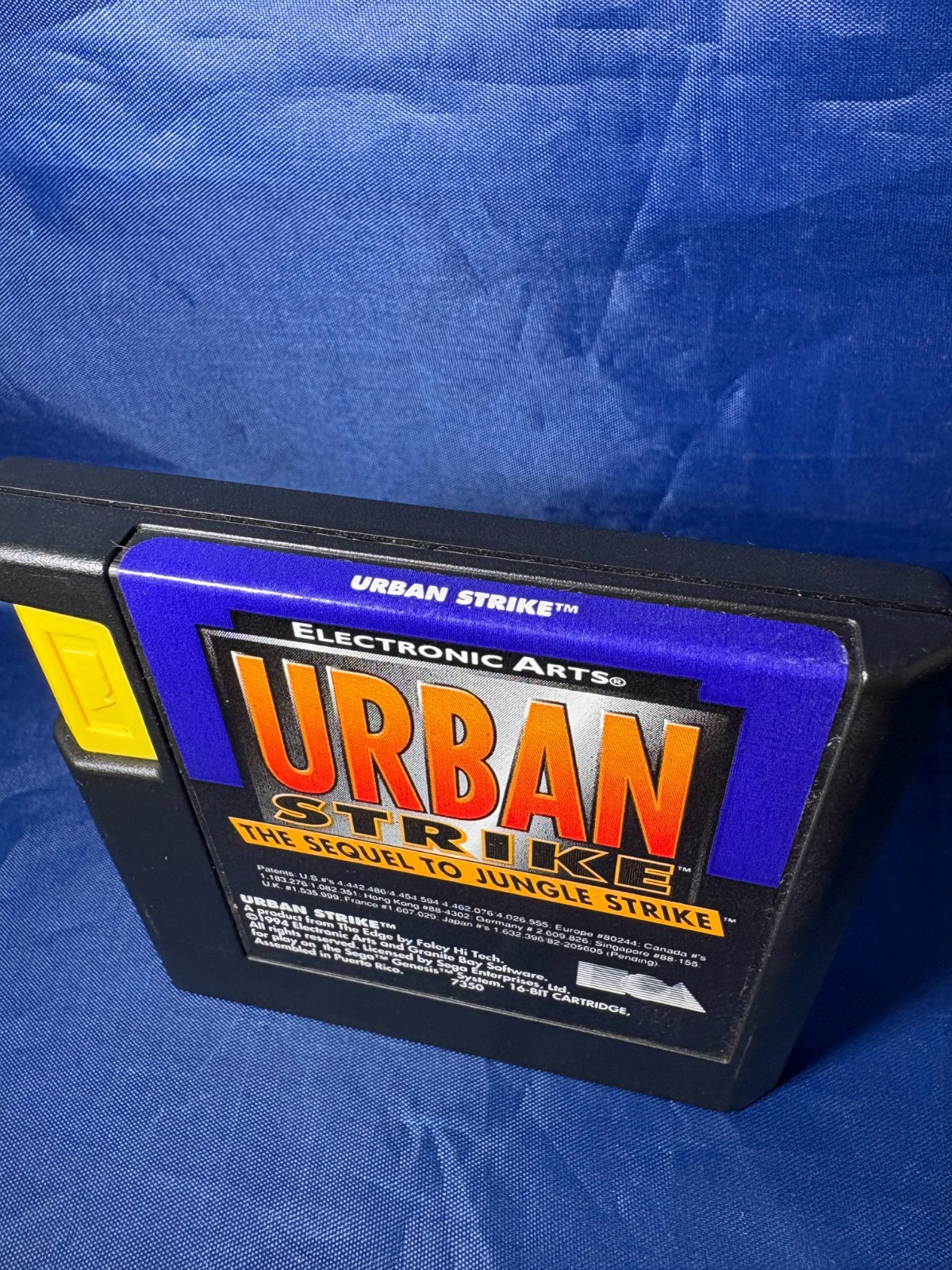 Urban Strike (Sega Genesis, 1994) plastic case and cartridge tested works EA