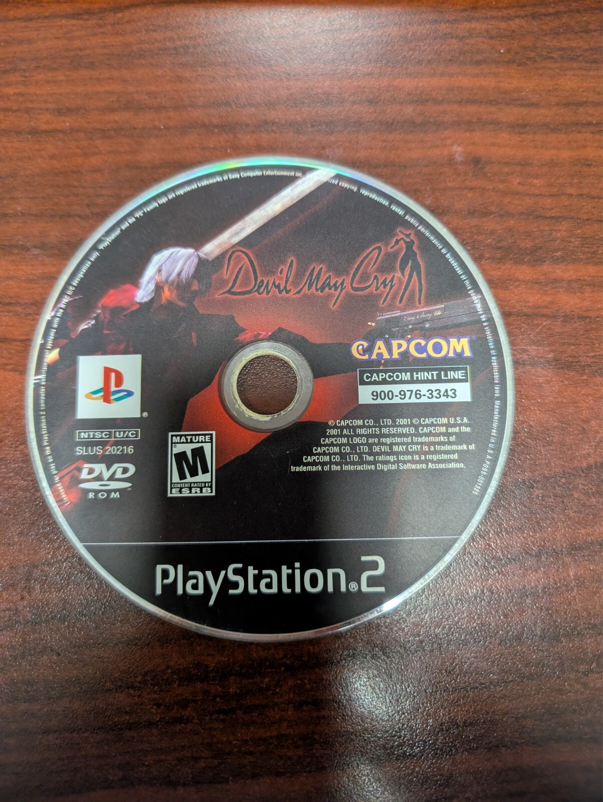 Devil May Cry (PlayStation 2 PS2, 2002) NO TRACKING – DISC ONLY 5334