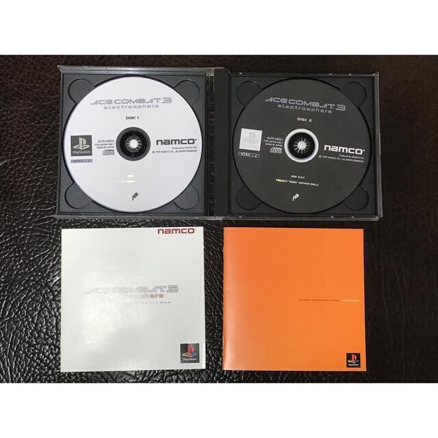 Lot 3 Ace Combat 1 2 3 Set PS1 Sony Playstation 1 Tested Namco From Japan