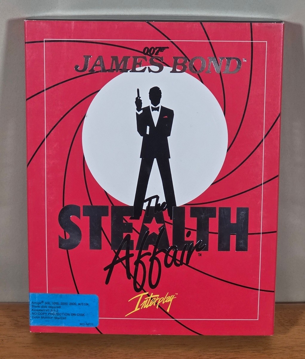 James Bond Stealth Affair Interplay Commodore Amiga Big Box Game Complete CIB