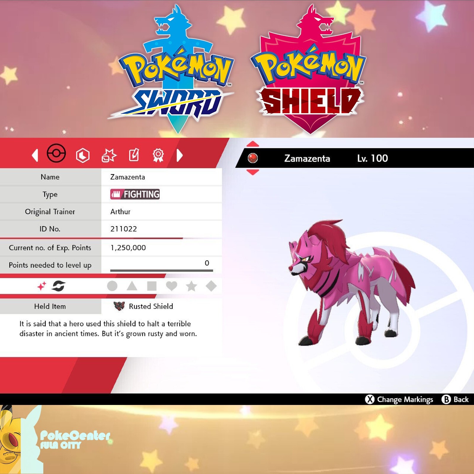 ✨Ultra Shiny Zamazenta Event GAMESTOP | Rusted Shield | Pokémon Sword & Shield