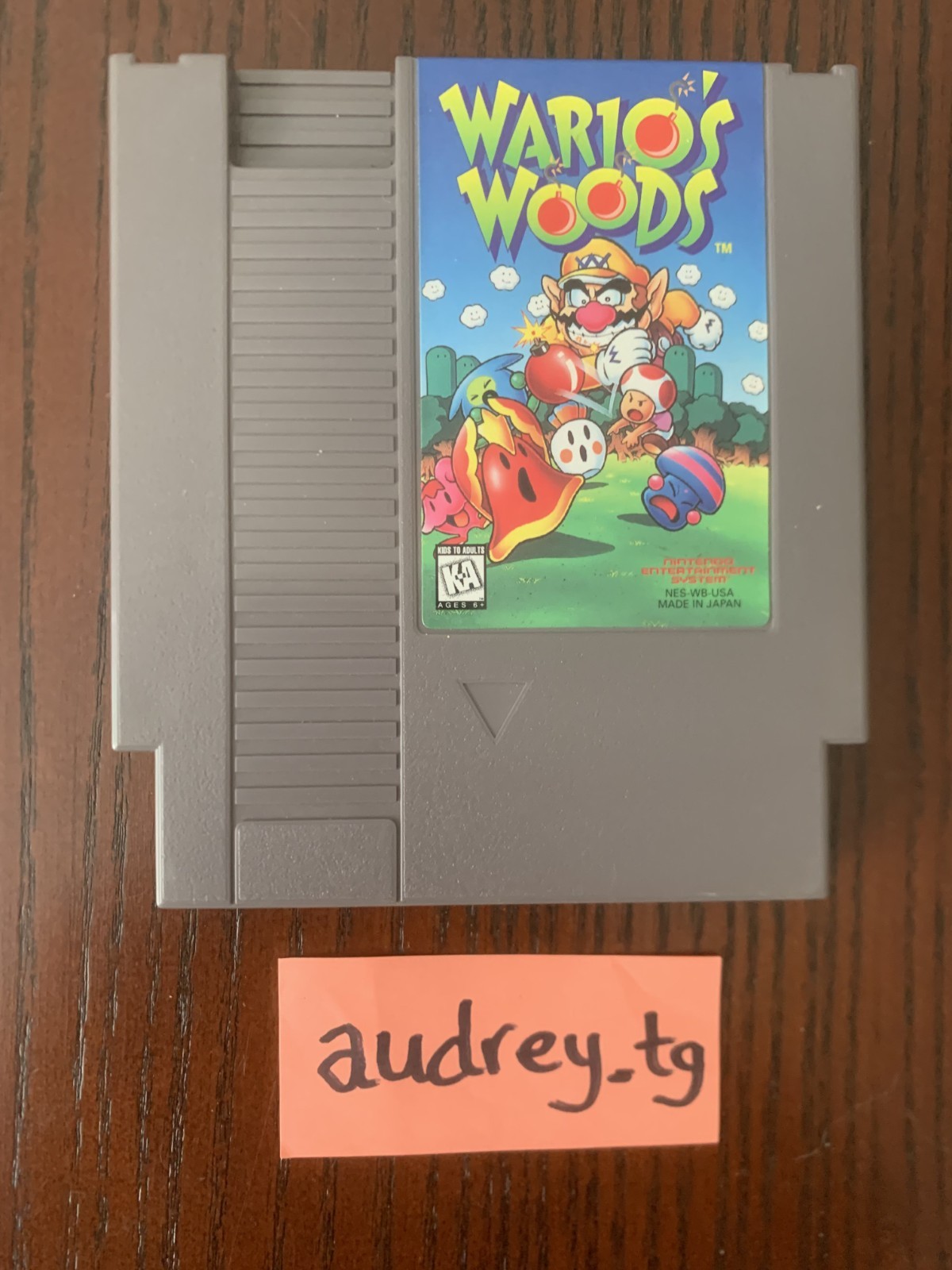 Wario’s Woods – Nintendo NES authentic cartridge