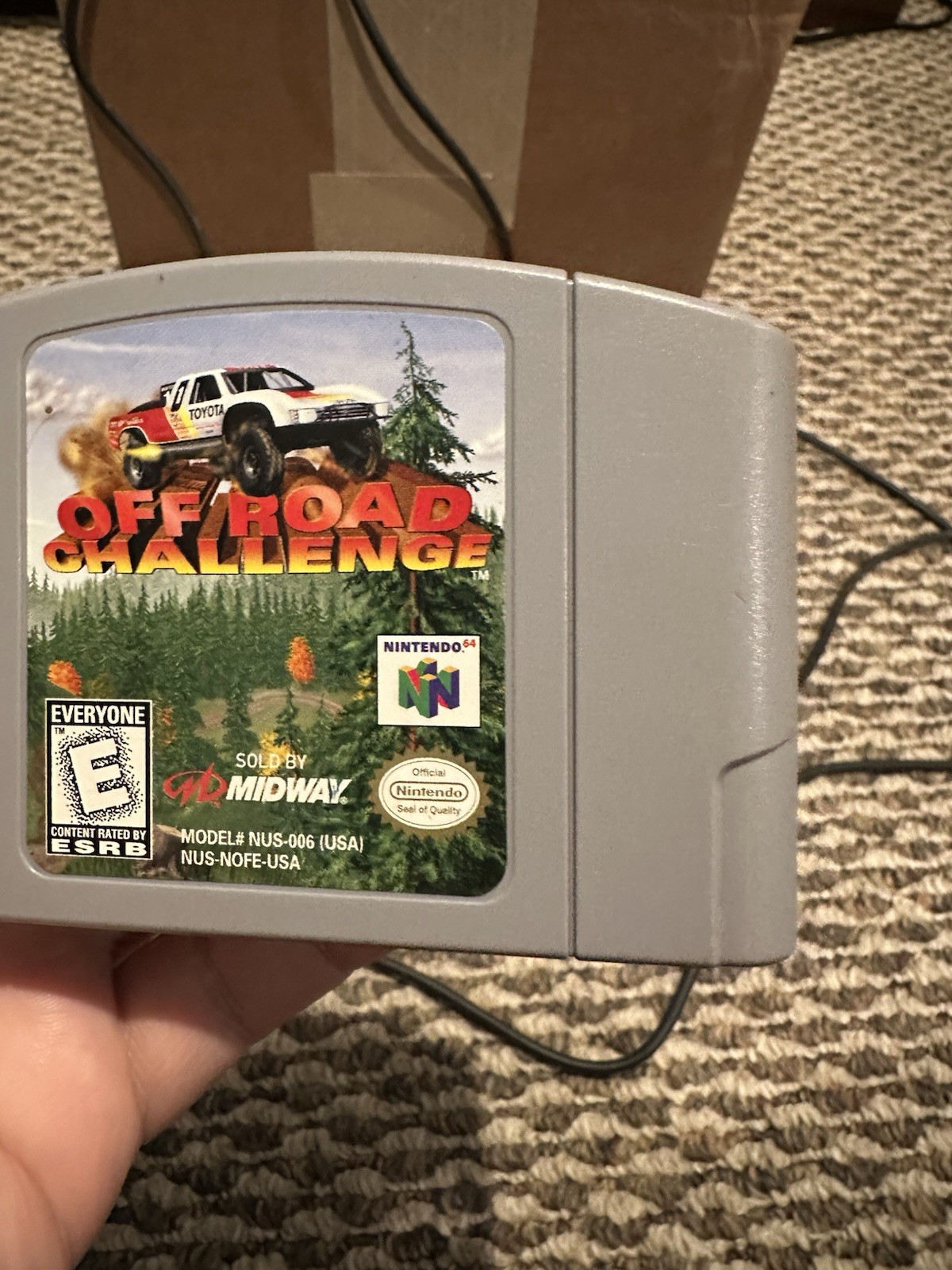 Midway Racing Off Road Challenge Nintendo N64, 1998 Authentic Tested Working