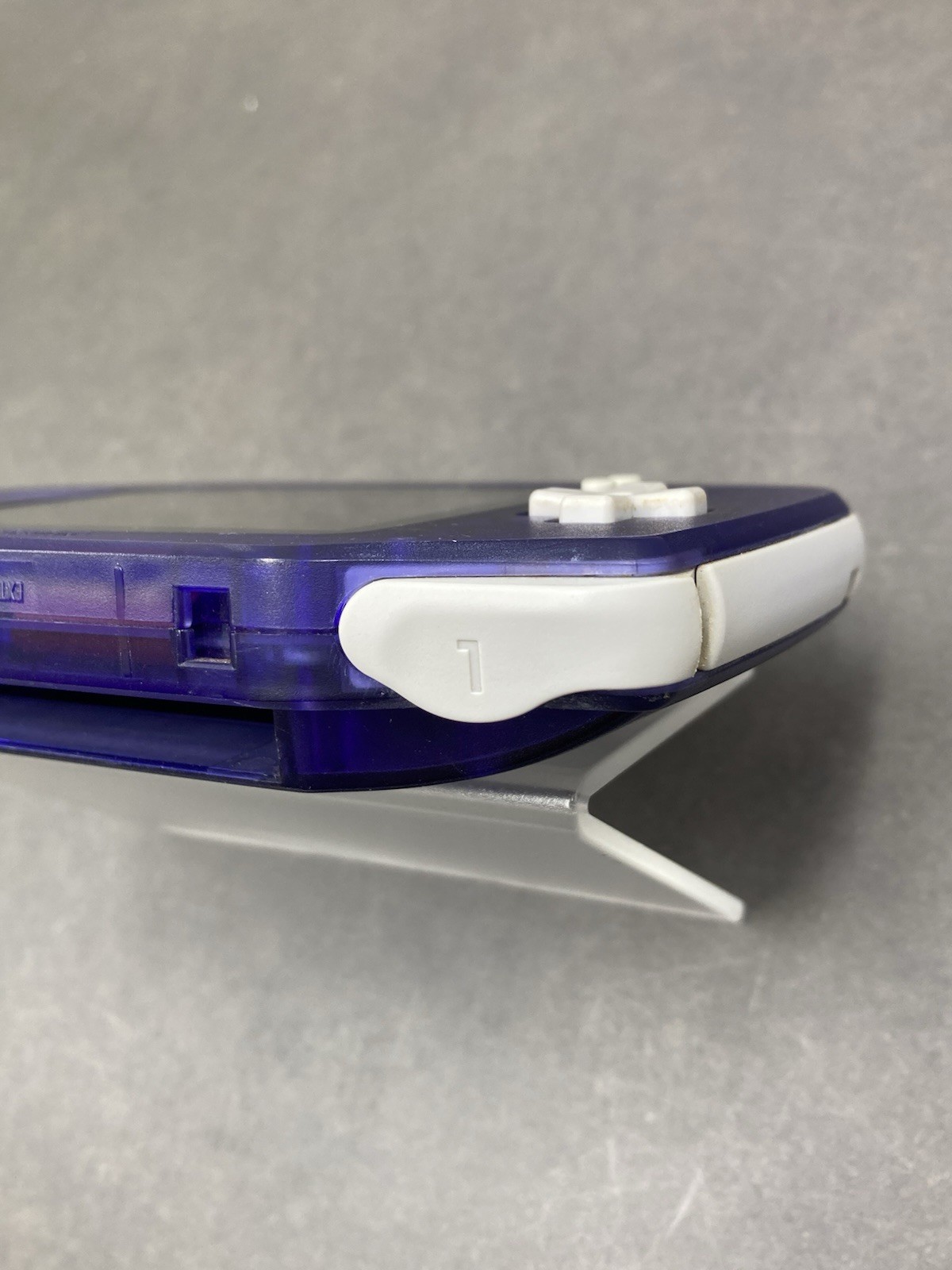 Nintendo Game Boy Advance AGB-001 Console Clear purple tested 0707-401
