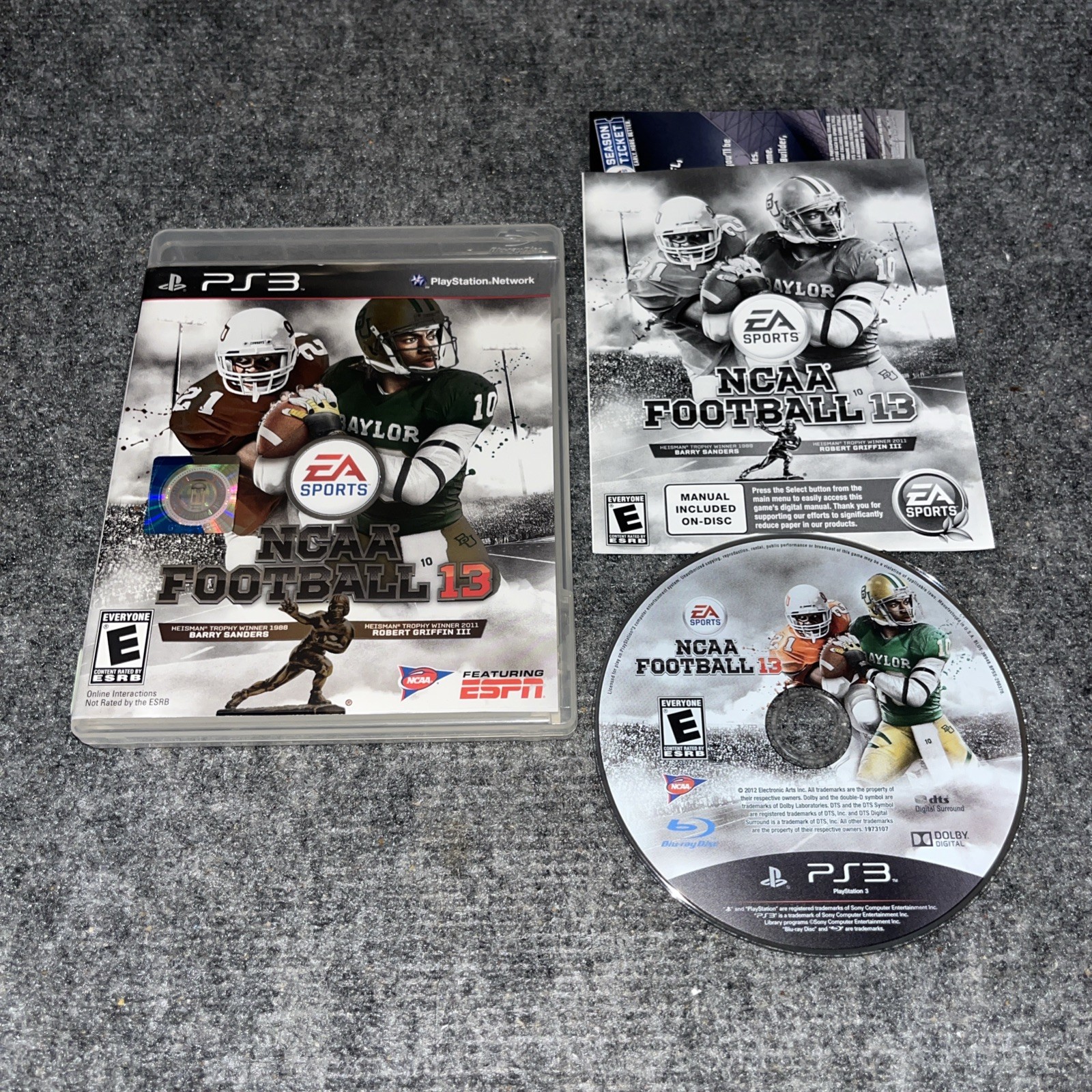 NCAA Football 13 (PlayStation 3) PS3 CIB Tested Working