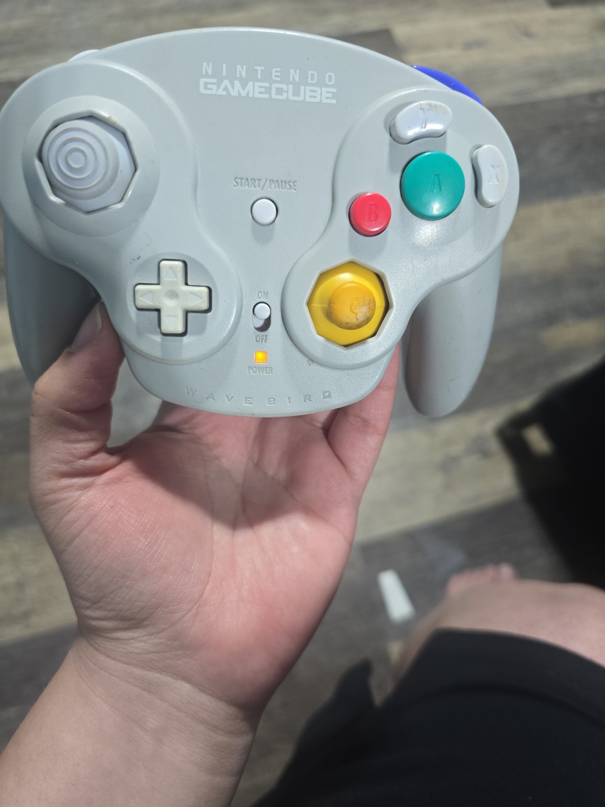 Nintendo GameCube DOL-101(USA) ​ Gray WaveBird Controller Parts Or Repair