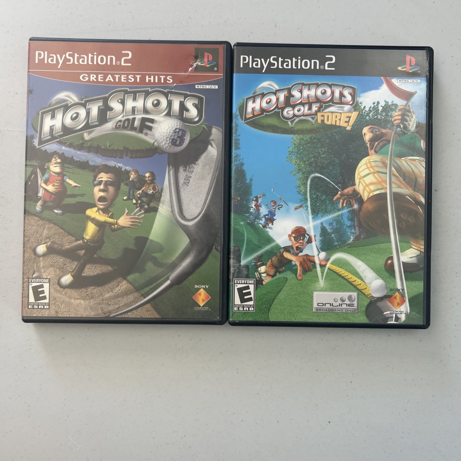 Hot Shots Golf 3 & Fore PS2 Game Bundle Sony PlayStation 2 Tested Works