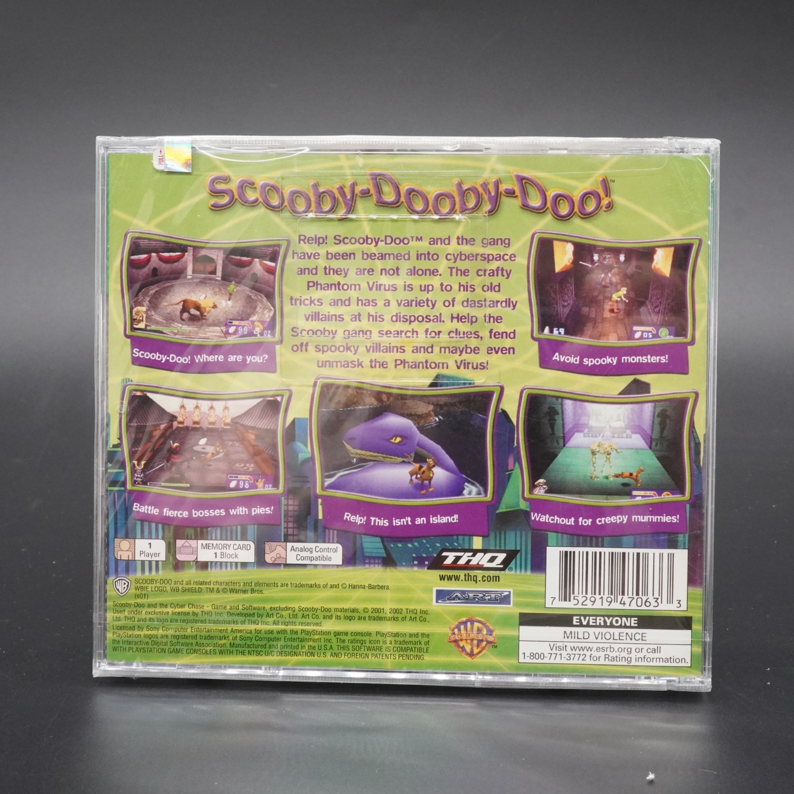 Scooby-Doo and the Cyber Chase (Sony PlayStation 1, 2001) Factory Sealed READ!!