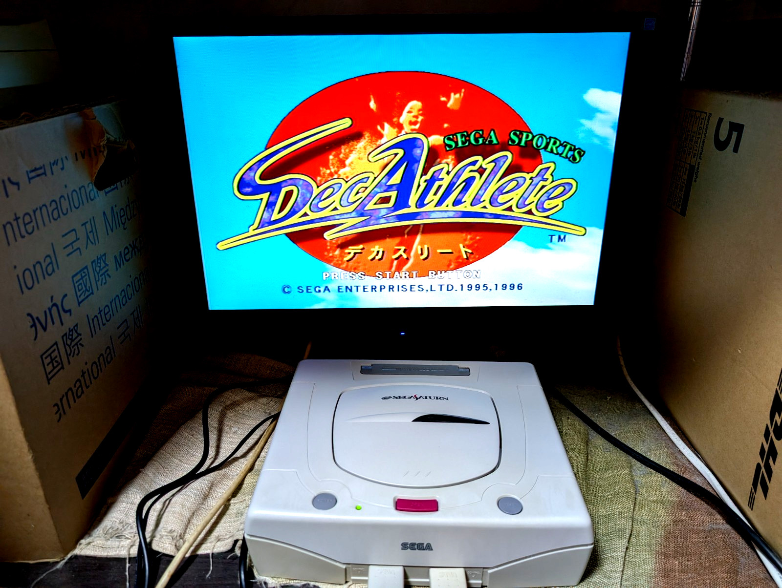 Sega Saturn White Console 3D Multi controller Nights Enemy Zero Japan