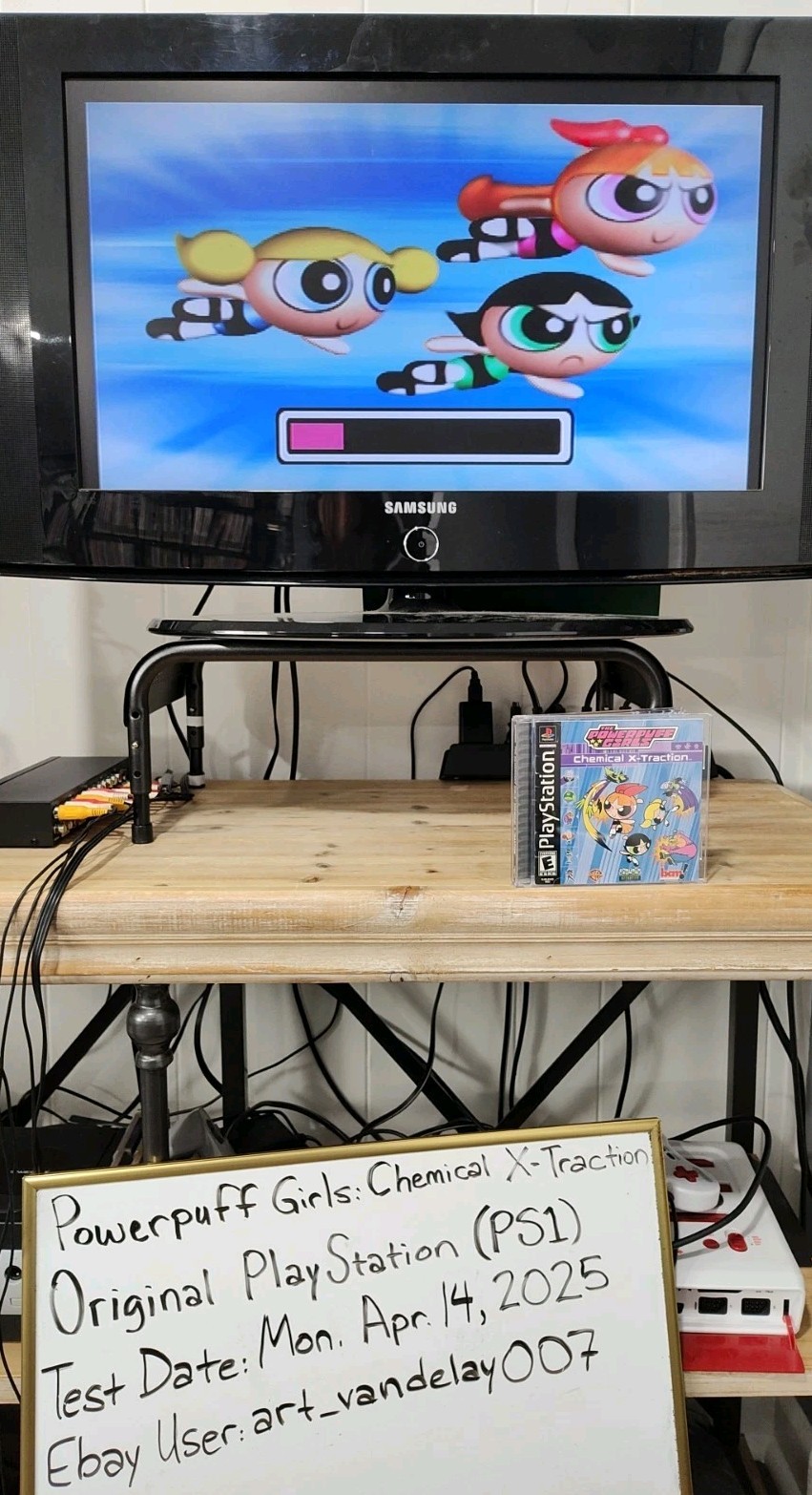The Powerpuff Girls: Chemical X-Traction (PS1, 2001) CIB VGC Black Label Tested!