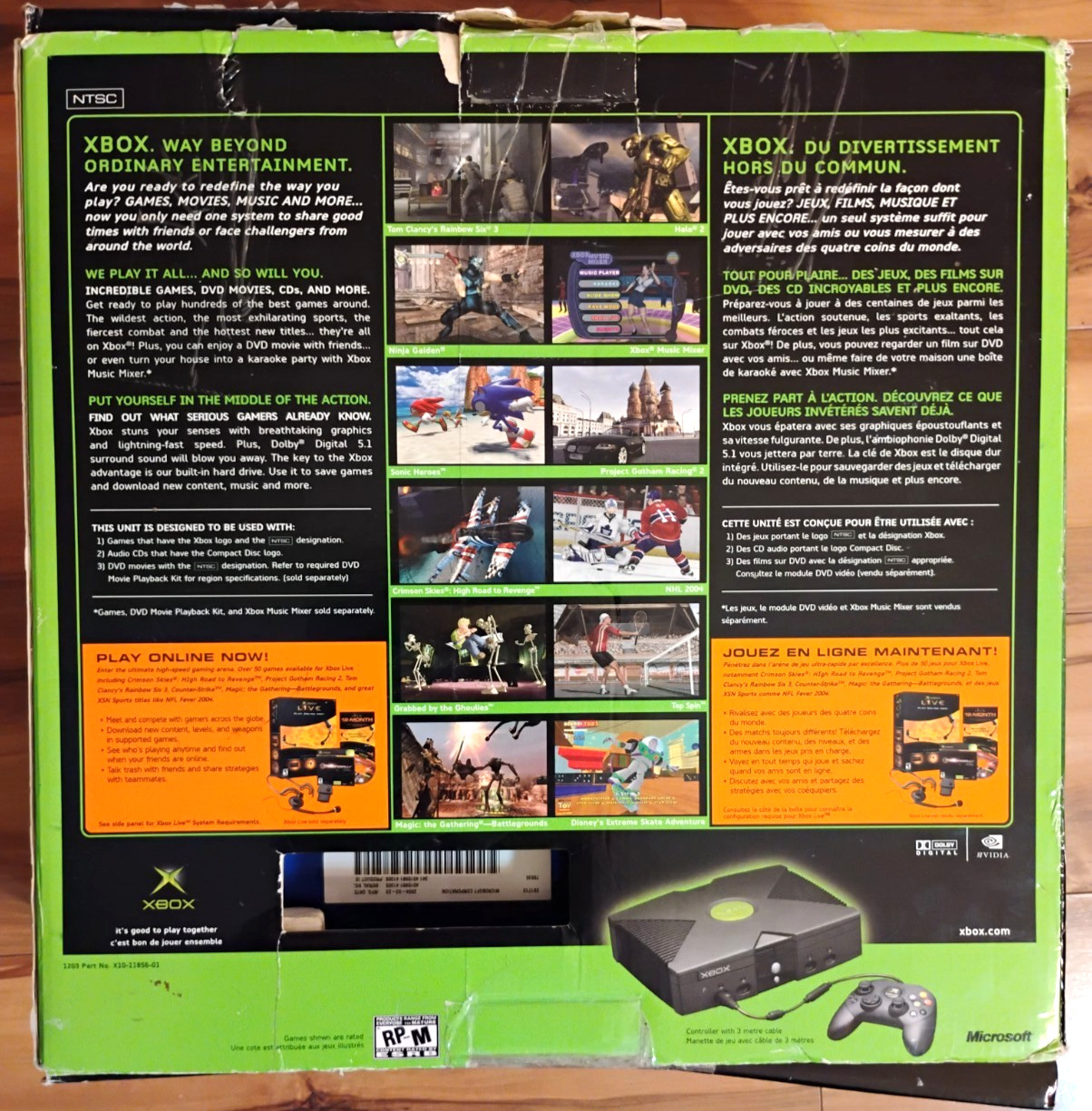 Microsoft Xbox: Translucent Blue System CIB Complete Box Great Shape Ice Variant