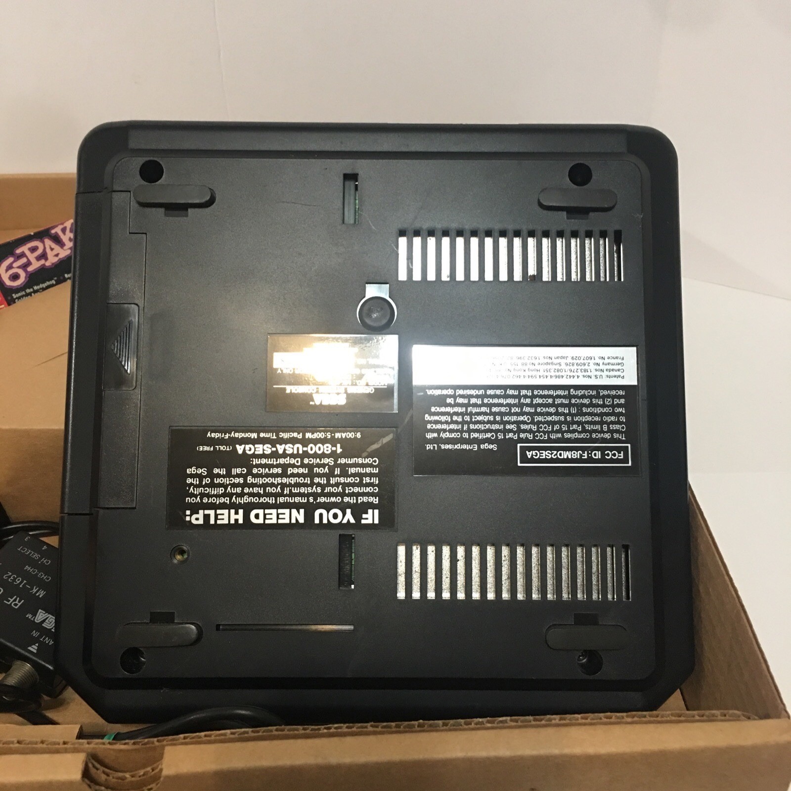 Sega Genesis Model 2 Console Complete in Box 6 Pak System CIB