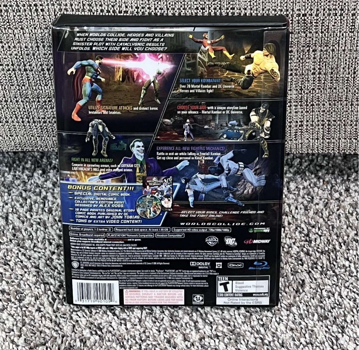 Mortal Kombat vs DC Universe Kollector’s Edition Sony PlayStation 3 CIB PS3