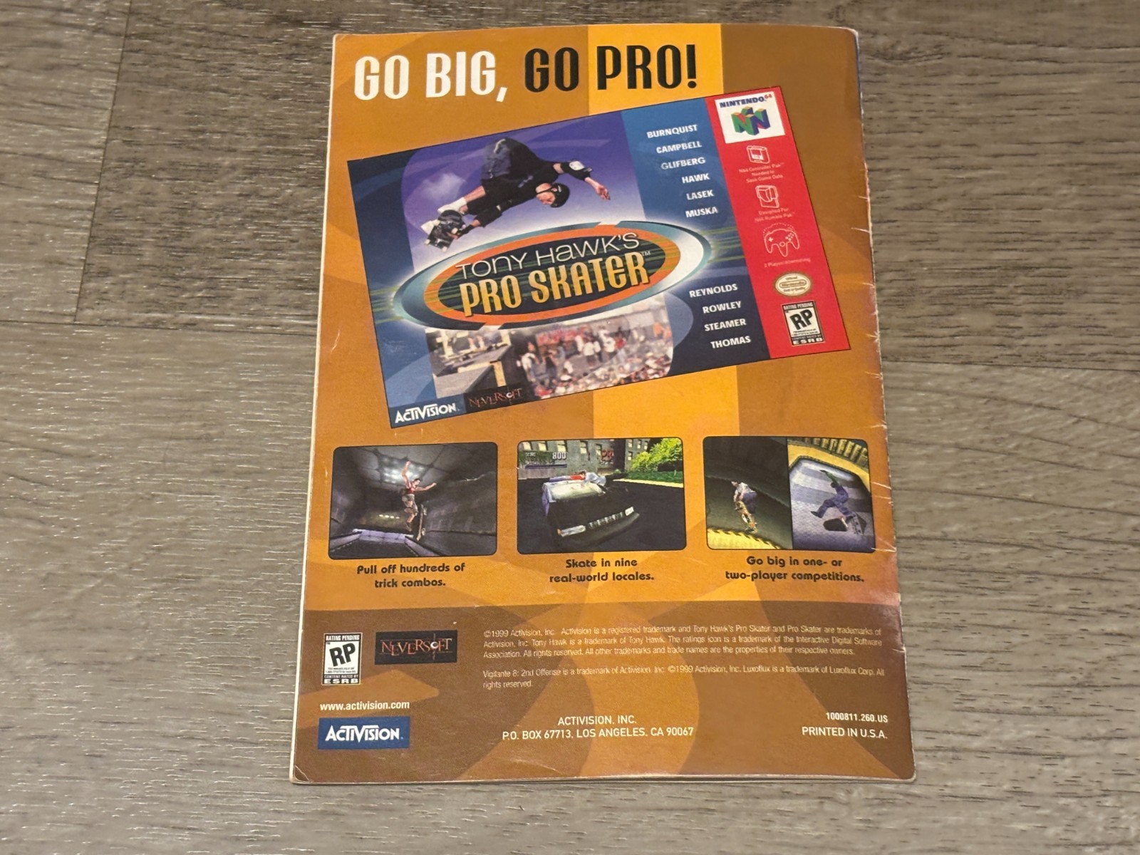 Vigilante 8 2nd Offense Instruction Manual Booklet Only Nintendo 64 N64