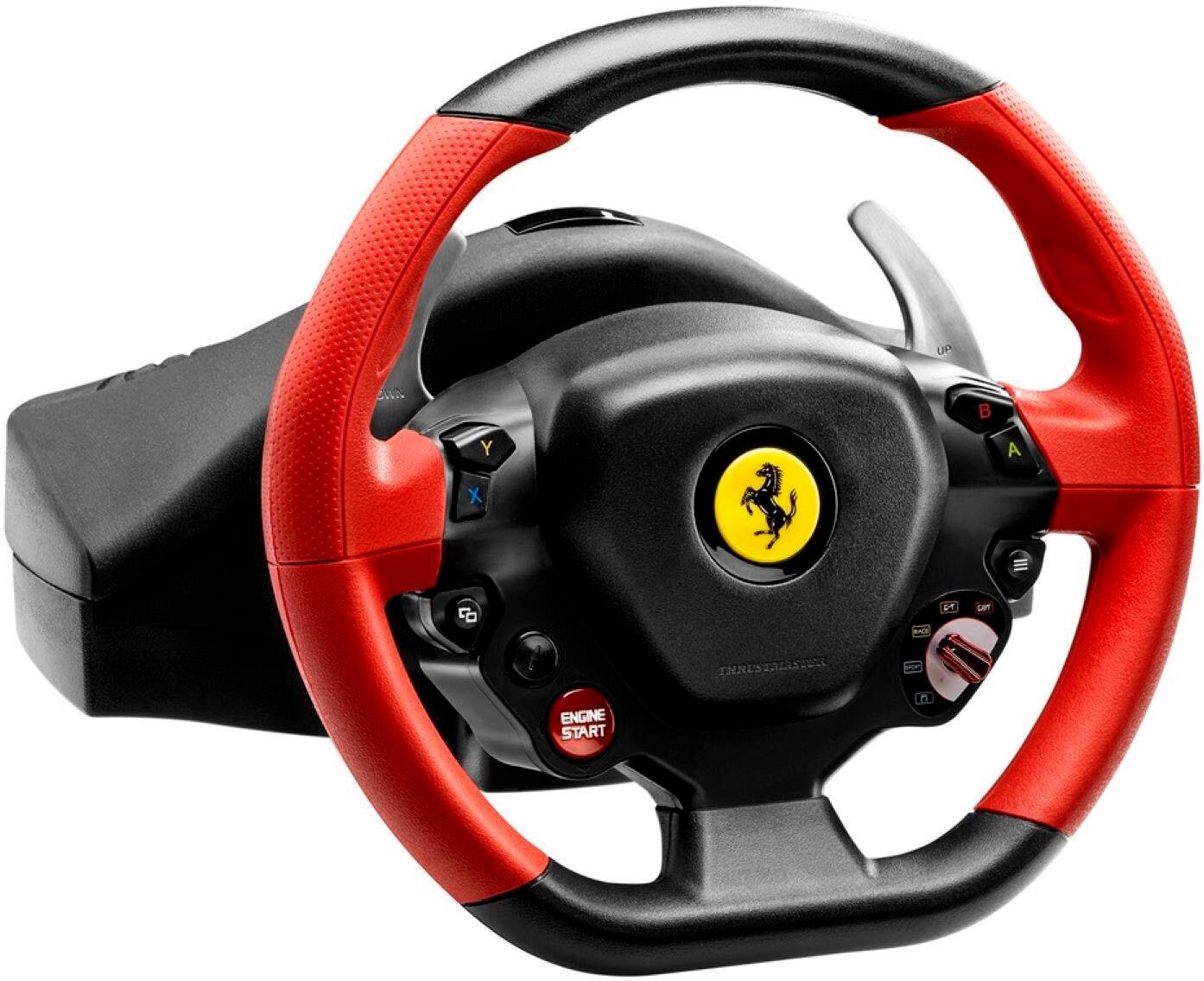 Thrustmaster – Ferrari 458 Spider Racing Wheel for Xbox One – Black/Red/Yellow