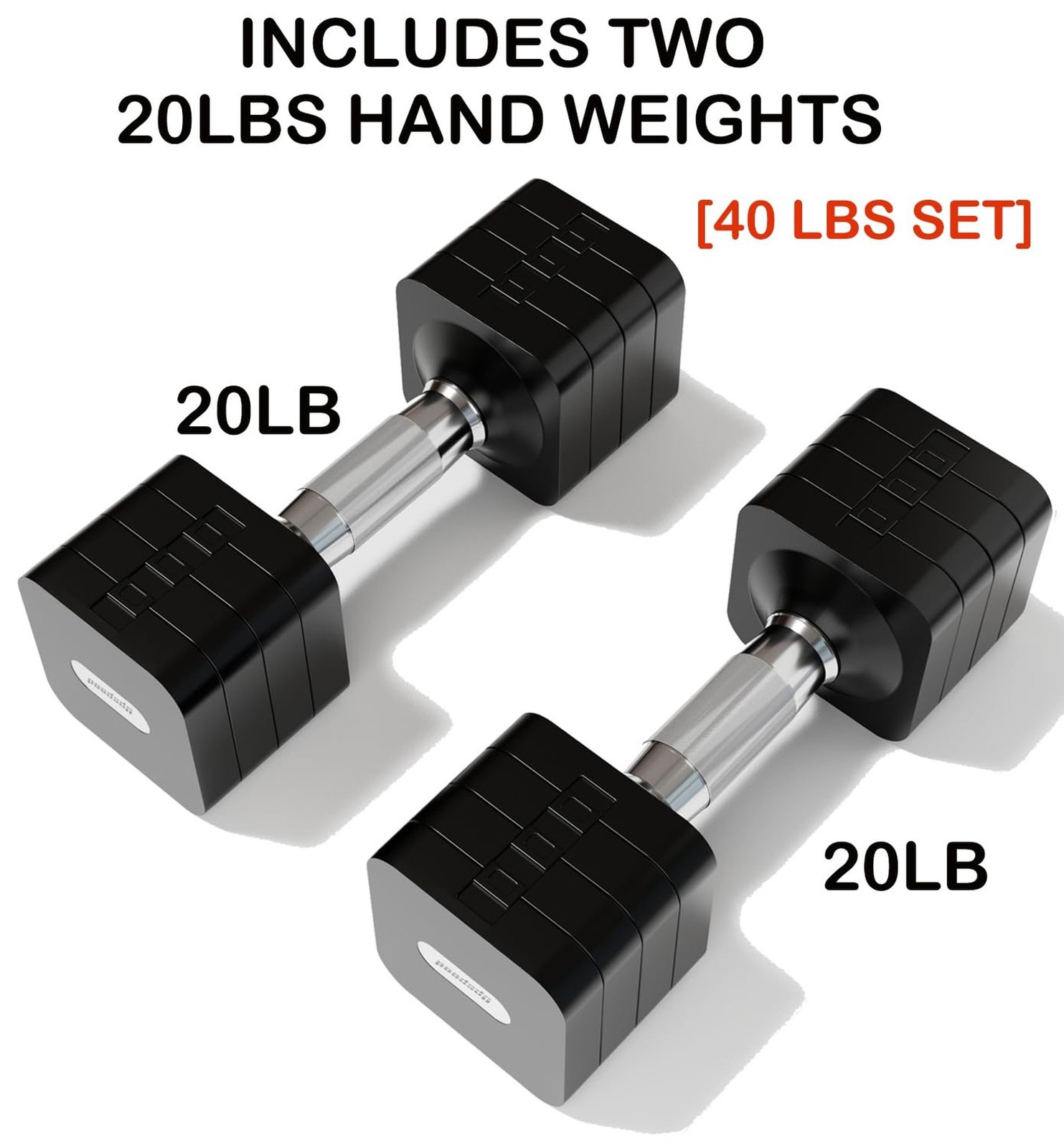 15LB 20LB 40LB 50LB Adjustable Dumbbell Set Free Weights Dumbbells Set for Wo…