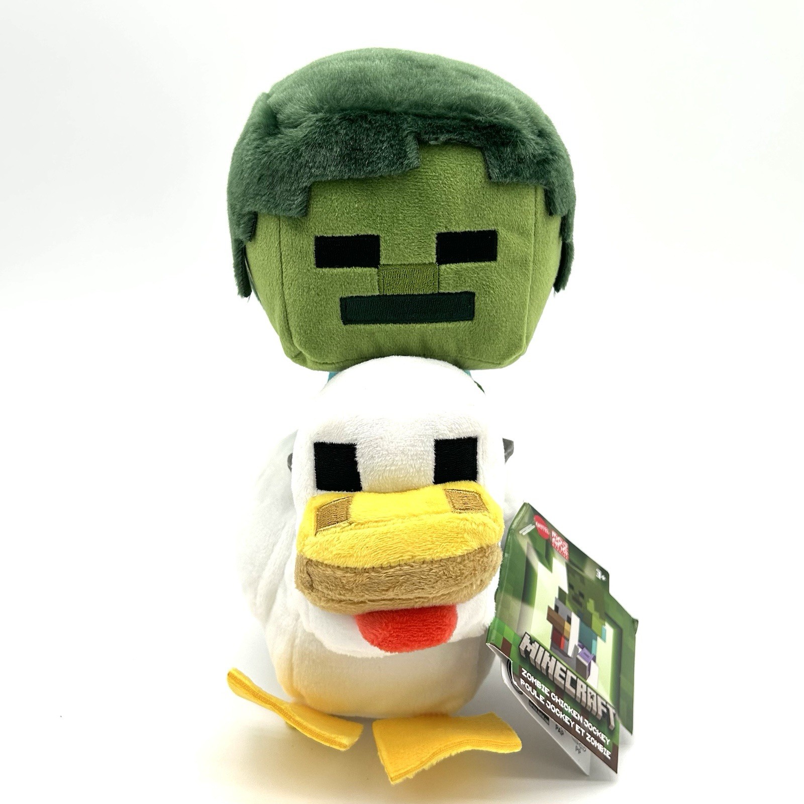 Minecraft Zombie Chicken Jockey Plush Mattel Mojang 2025 10” NWT