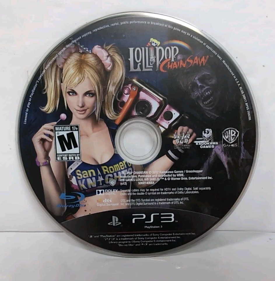 Lollipop Chainsaw (Sony PlayStation 3, PS3, 2012) Tested!!