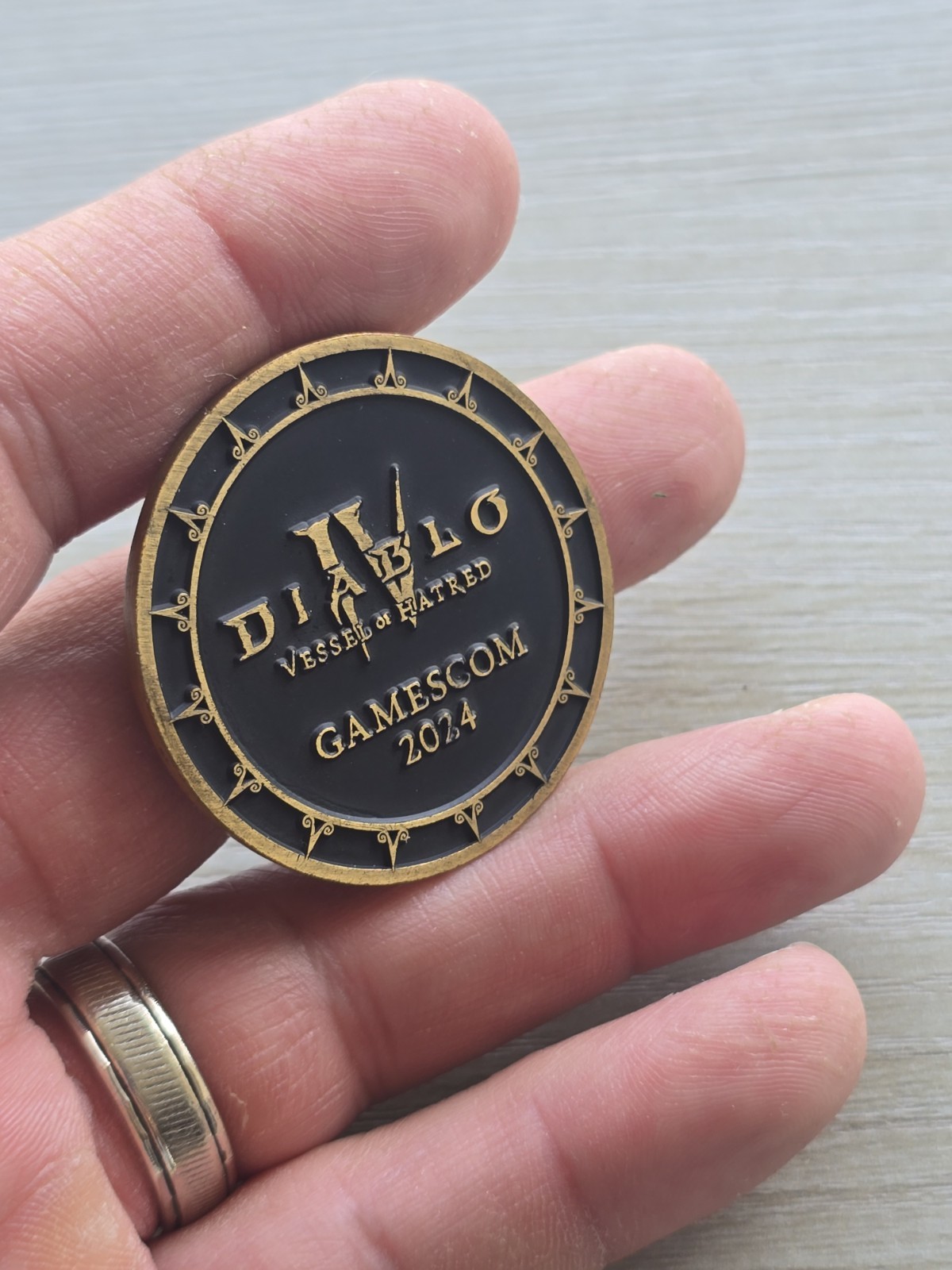 Diablo 4 IV Vessel Of Hatred Coin Medal Spiritborn EAGLE Gamescom Blizzard Promo