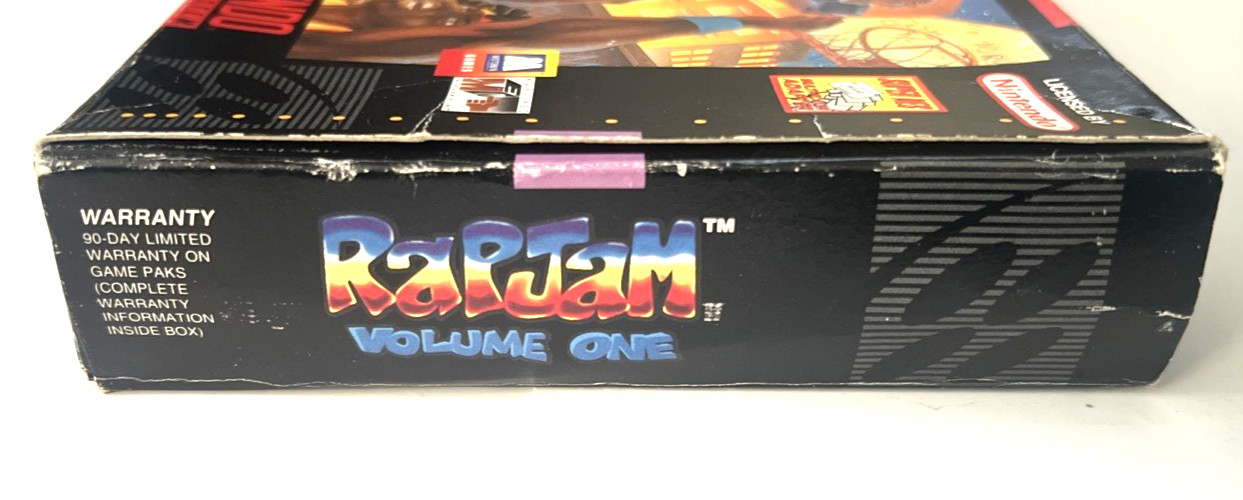 RapJam Volume One Super Nintendo SNES Complete in Box CIB Tested