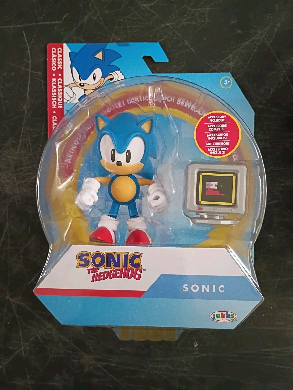 5-PK SONIC the HEDGEHOG 4″ Lot Knuckles Trip Metal Classic Modern 35th Jakks