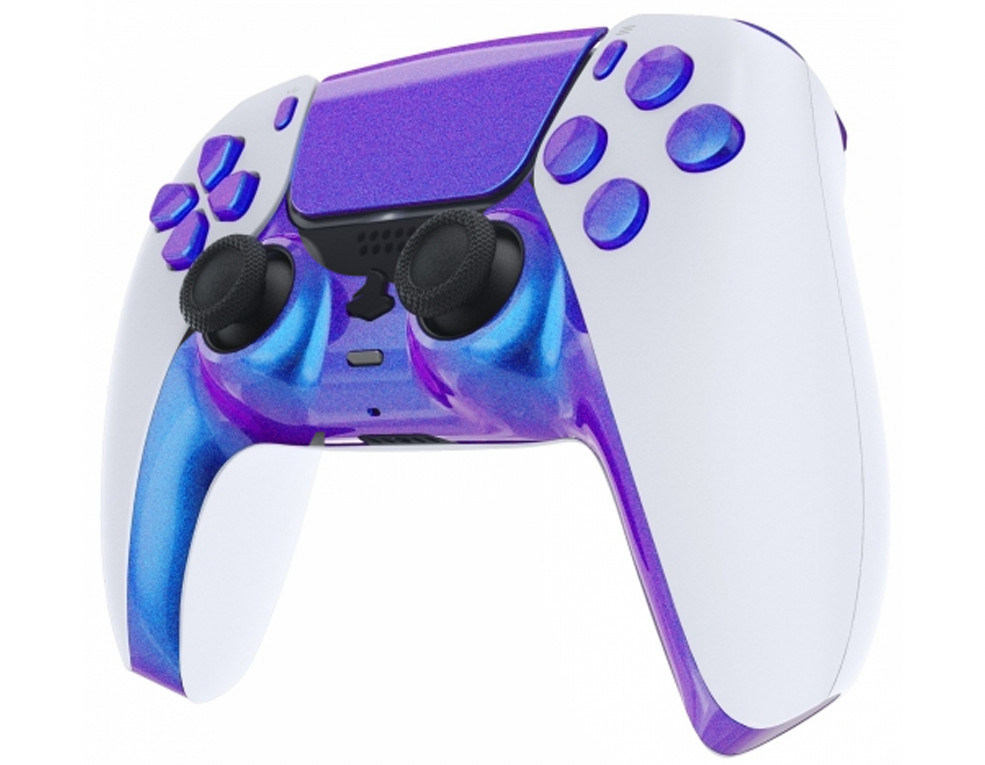 White/Enigma Custom UN-Modded Controller Unique Design compatible with PS5 OEM