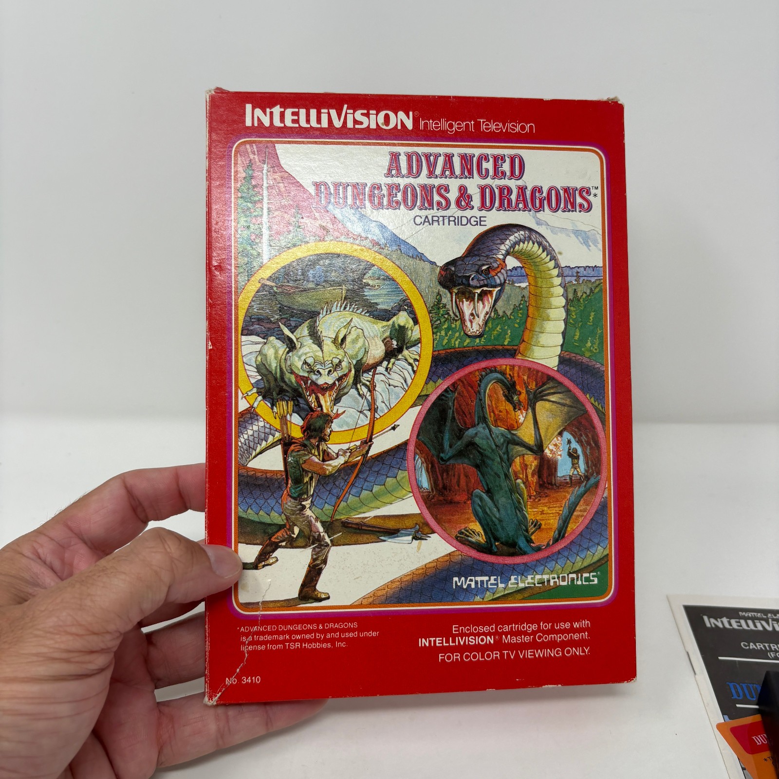1982 Intellivision Advanced Dungeons & Dragons Video Game Complete in Box CIB