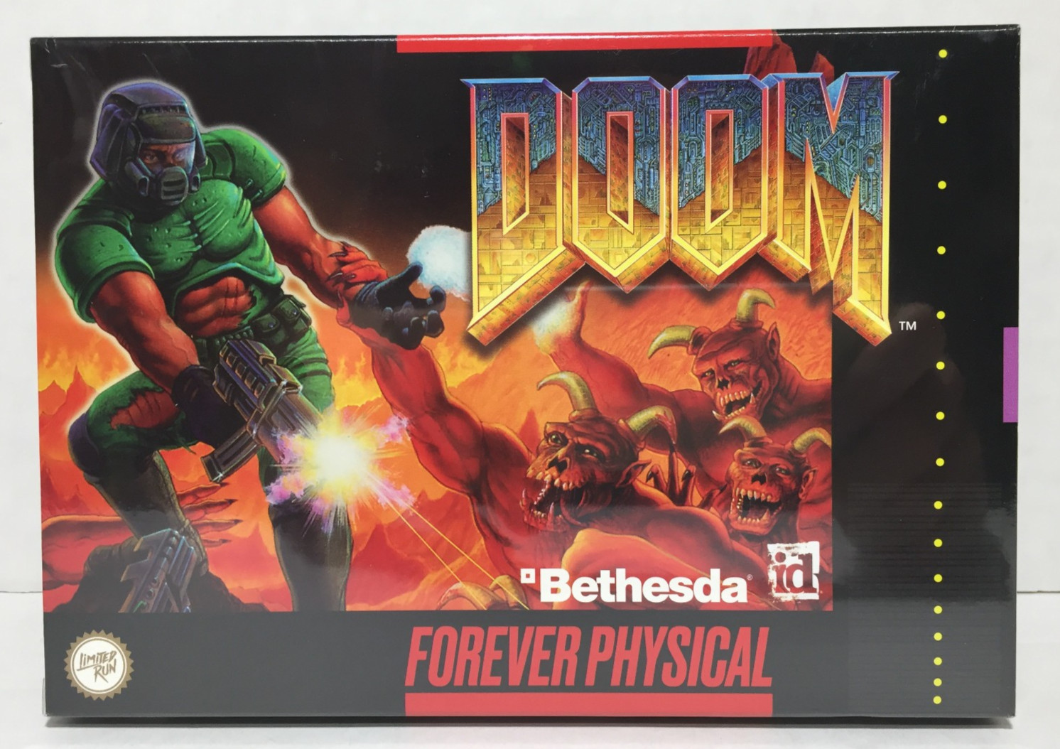 NEW sealed DOOM Super Nintendo LIMITED RUN GAMES Bethesda SNES Forever Physical