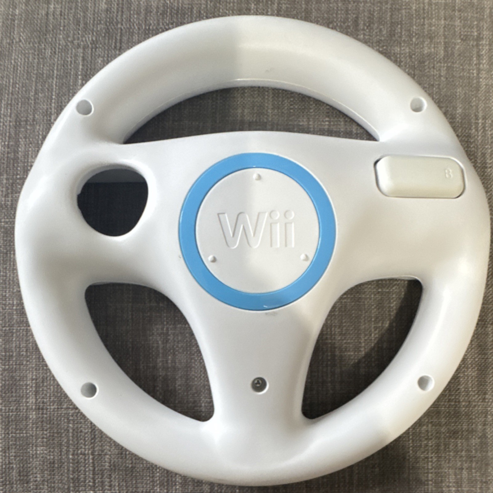 Nintendo Wii Wheel RVL-024 Steering Accessories Lot of 3 White & Black