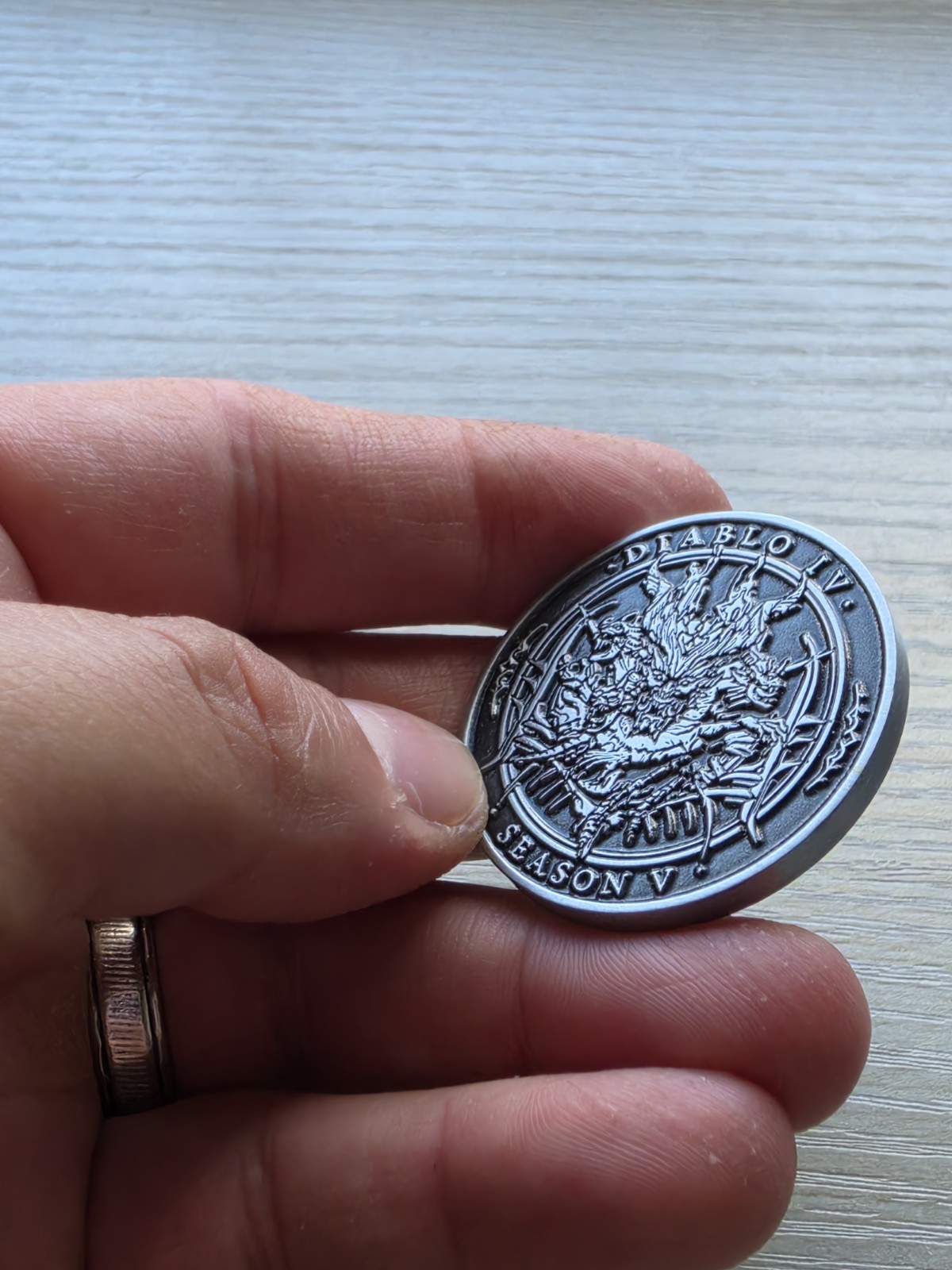 Diablo 4 IV Developer Coin Medal Season Of Infernal Horde #5 D4 Rare Blizzard PC